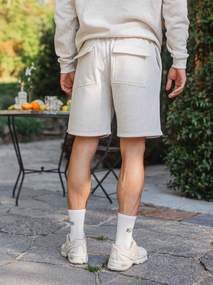 Warm Grey Oversized Short