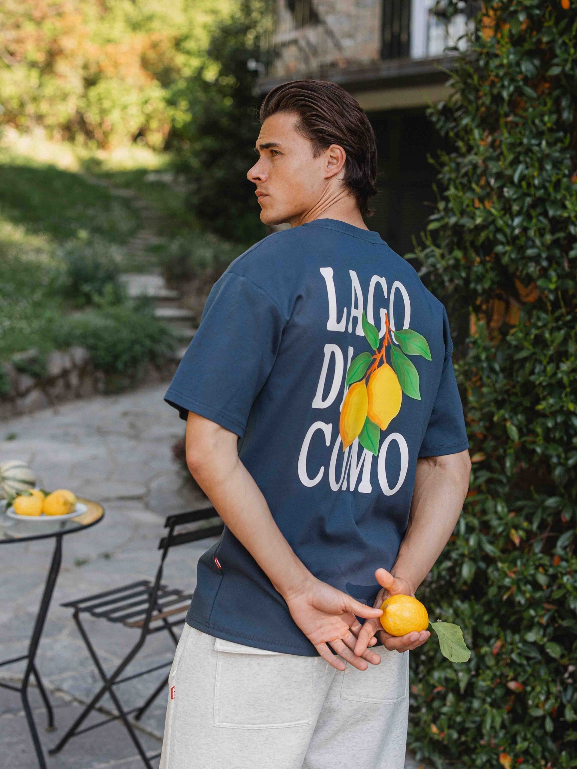Navy Lago Di Como Oversized T-shirt 1608 WEAR