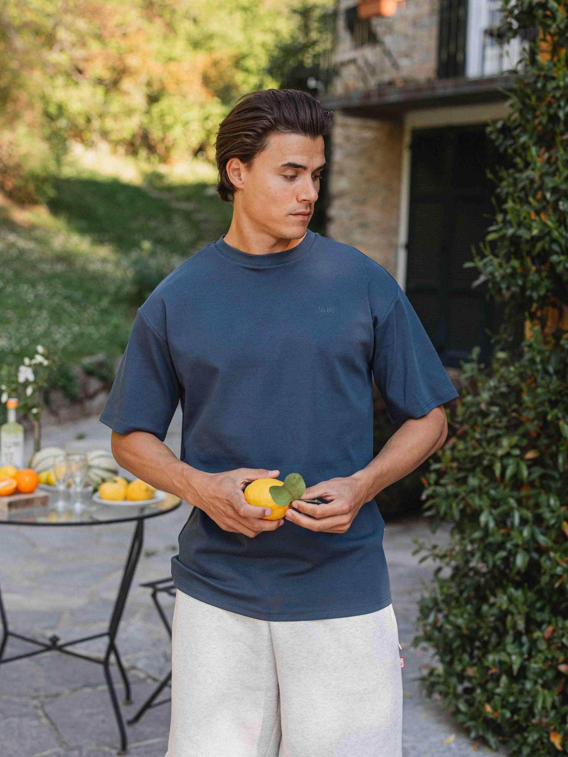 Navy Lago Di Como Oversized T-shirt 1608 WEAR