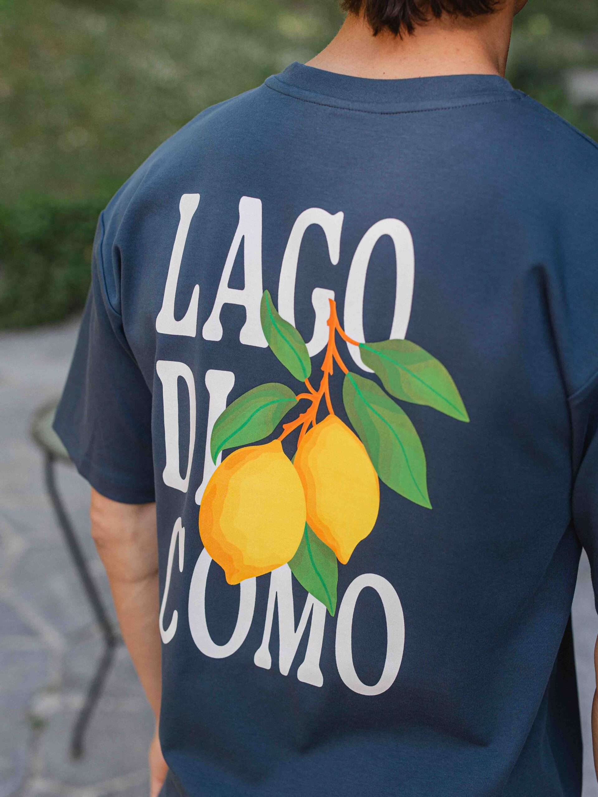 Navy Lago Di Como Oversized T-shirt 1608 WEAR