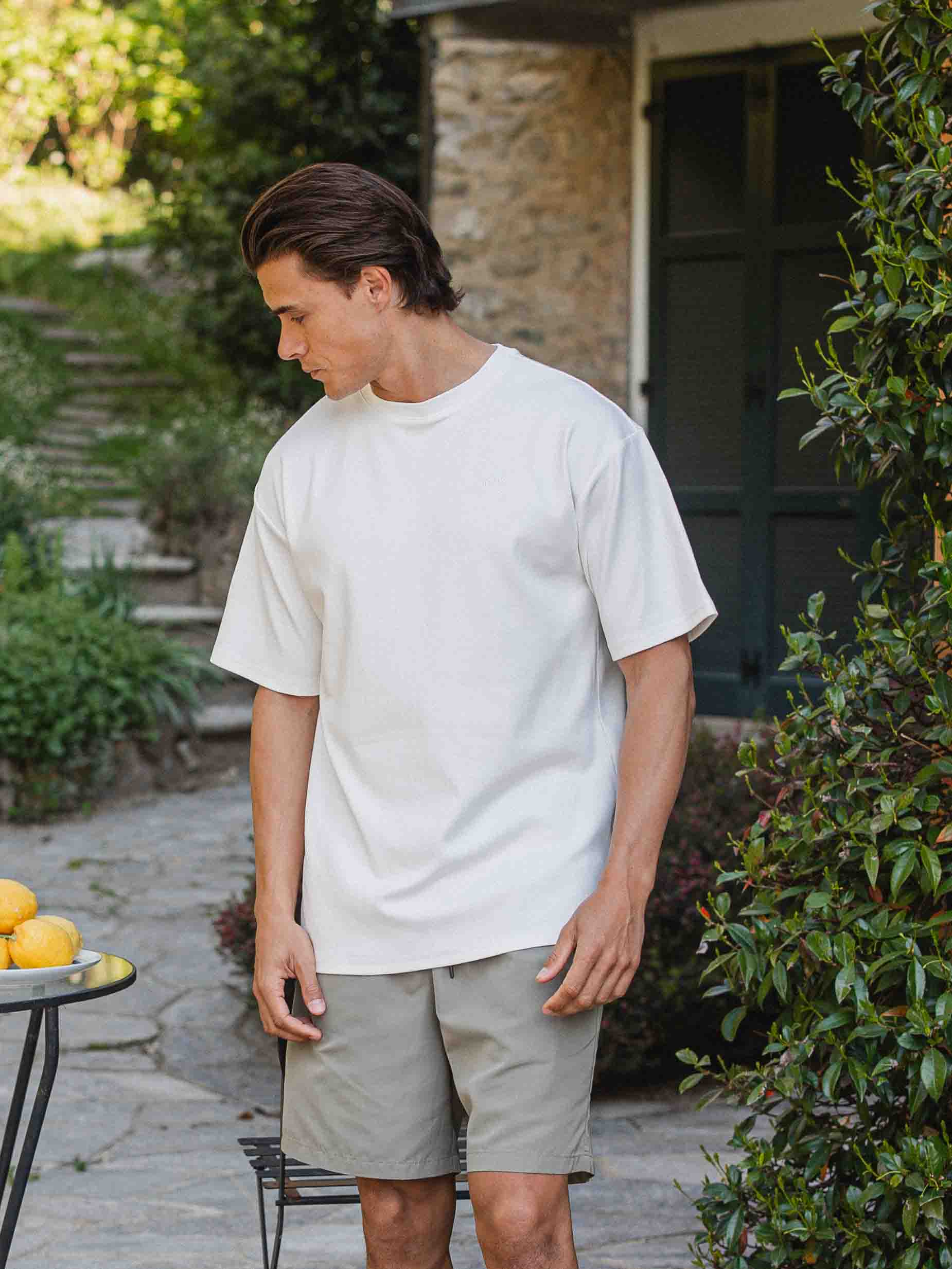 White Lago Di Como Oversized T-shirt 1608 WEAR