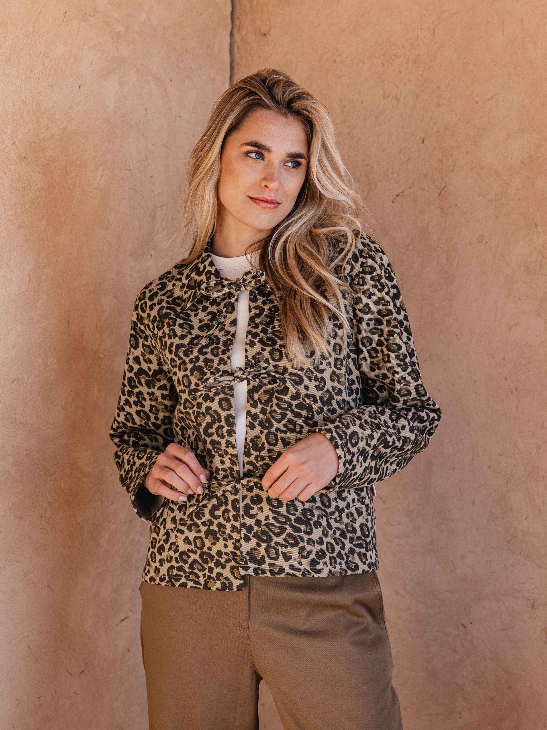 Leopard Denim Jacket 1608 WEAR