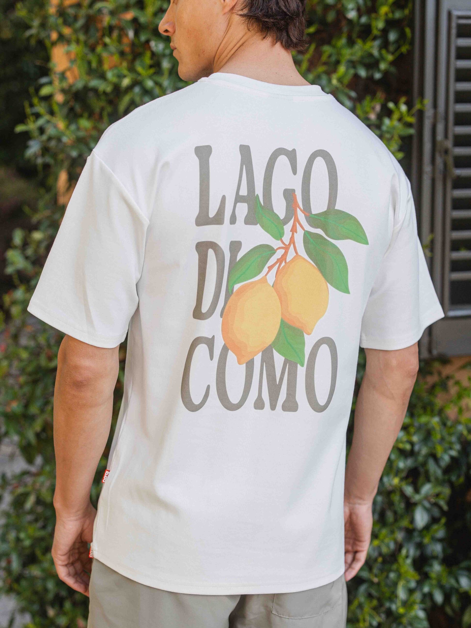 White Lago Di Como Oversized T-shirt 1608 WEAR