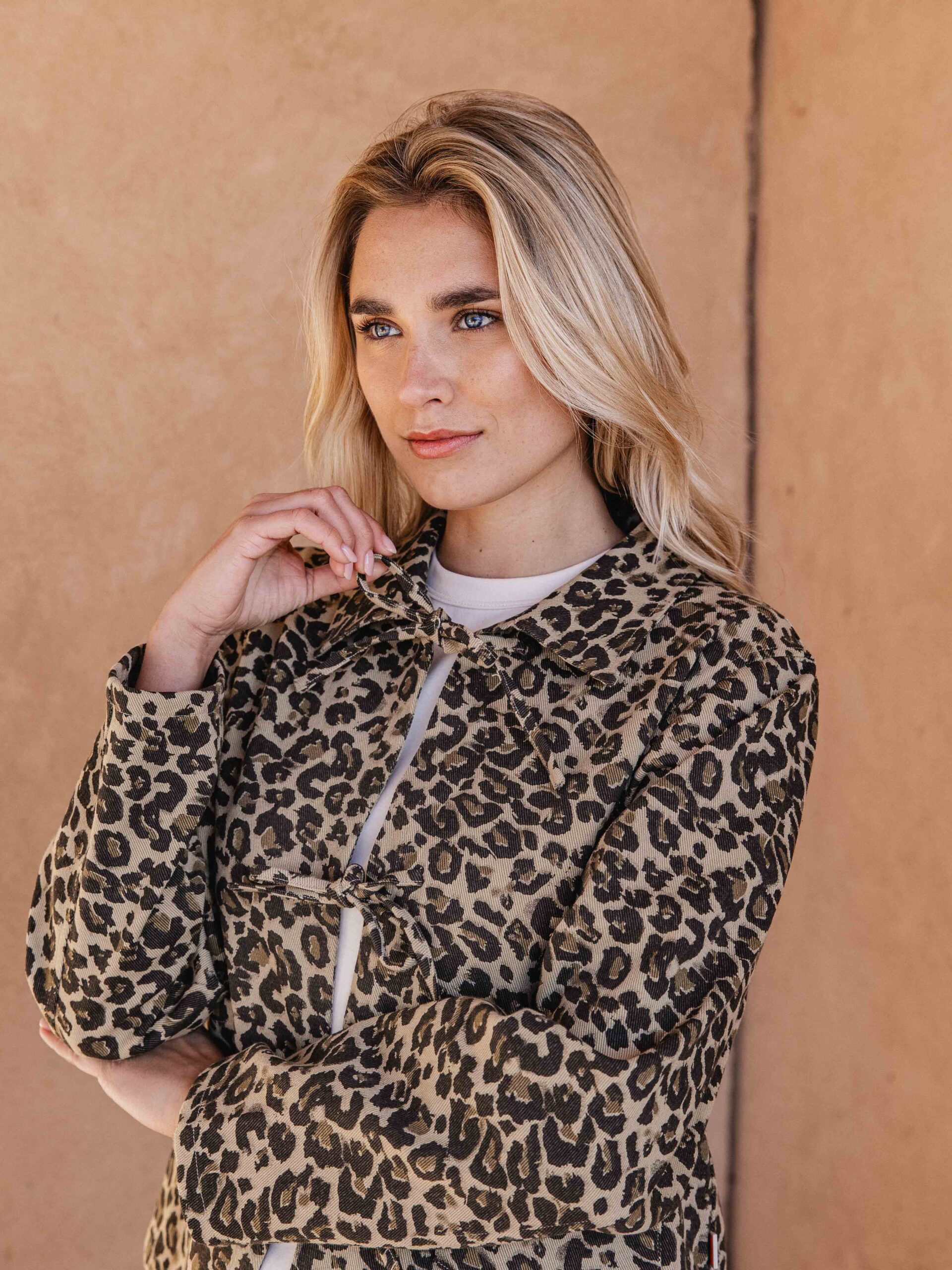 Leopard Denim Jacket 1608 WEAR
