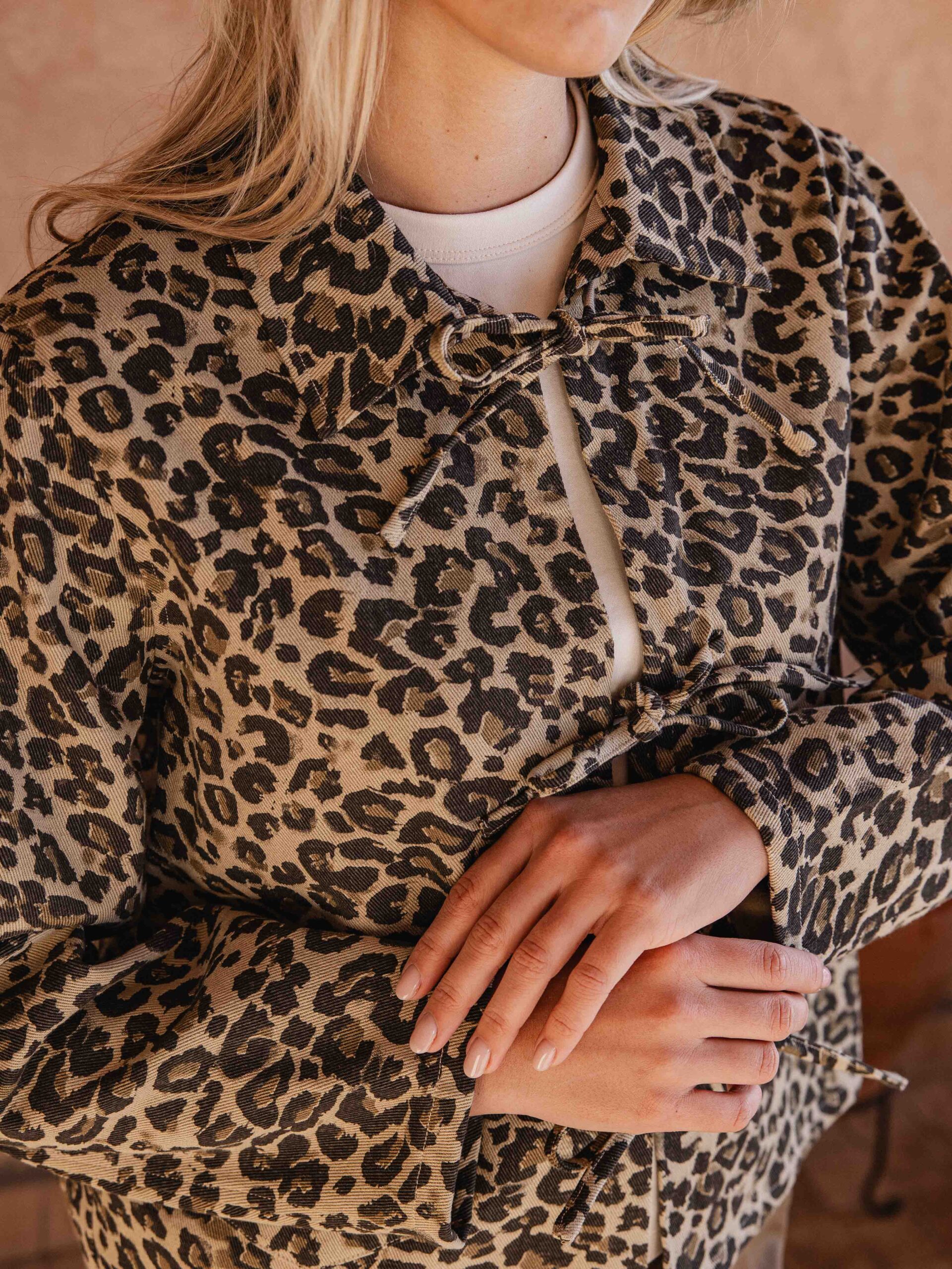 Leopard Denim Jacket 1608 WEAR