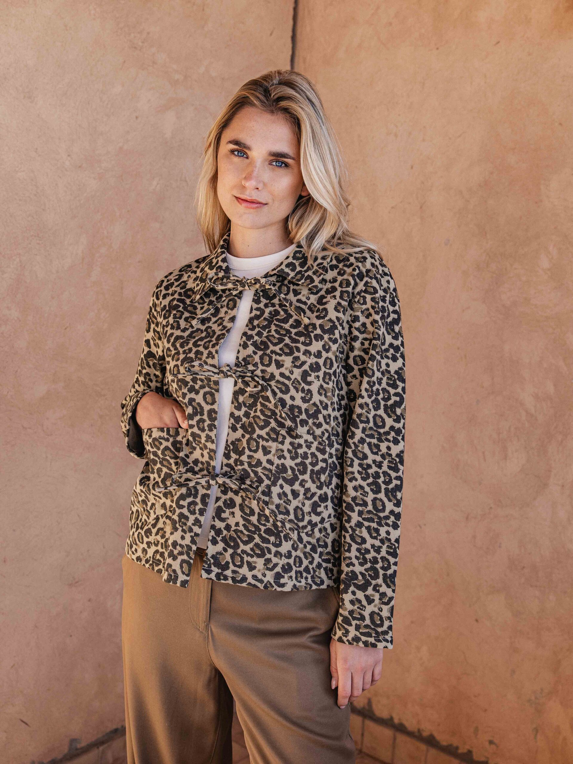 Leopard Denim Jacket 1608 WEAR