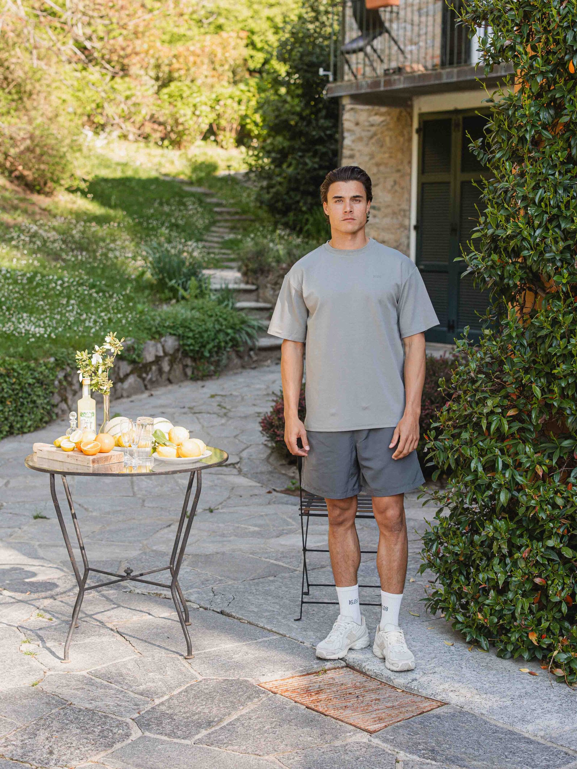 Grey Lago Di Como Oversized T-shirt 1608 WEAR