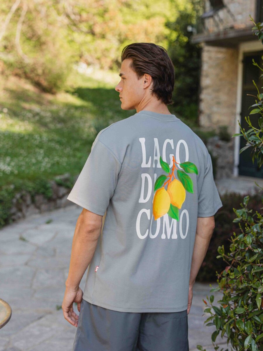 Grey Lago Di Como Oversized T-shirt