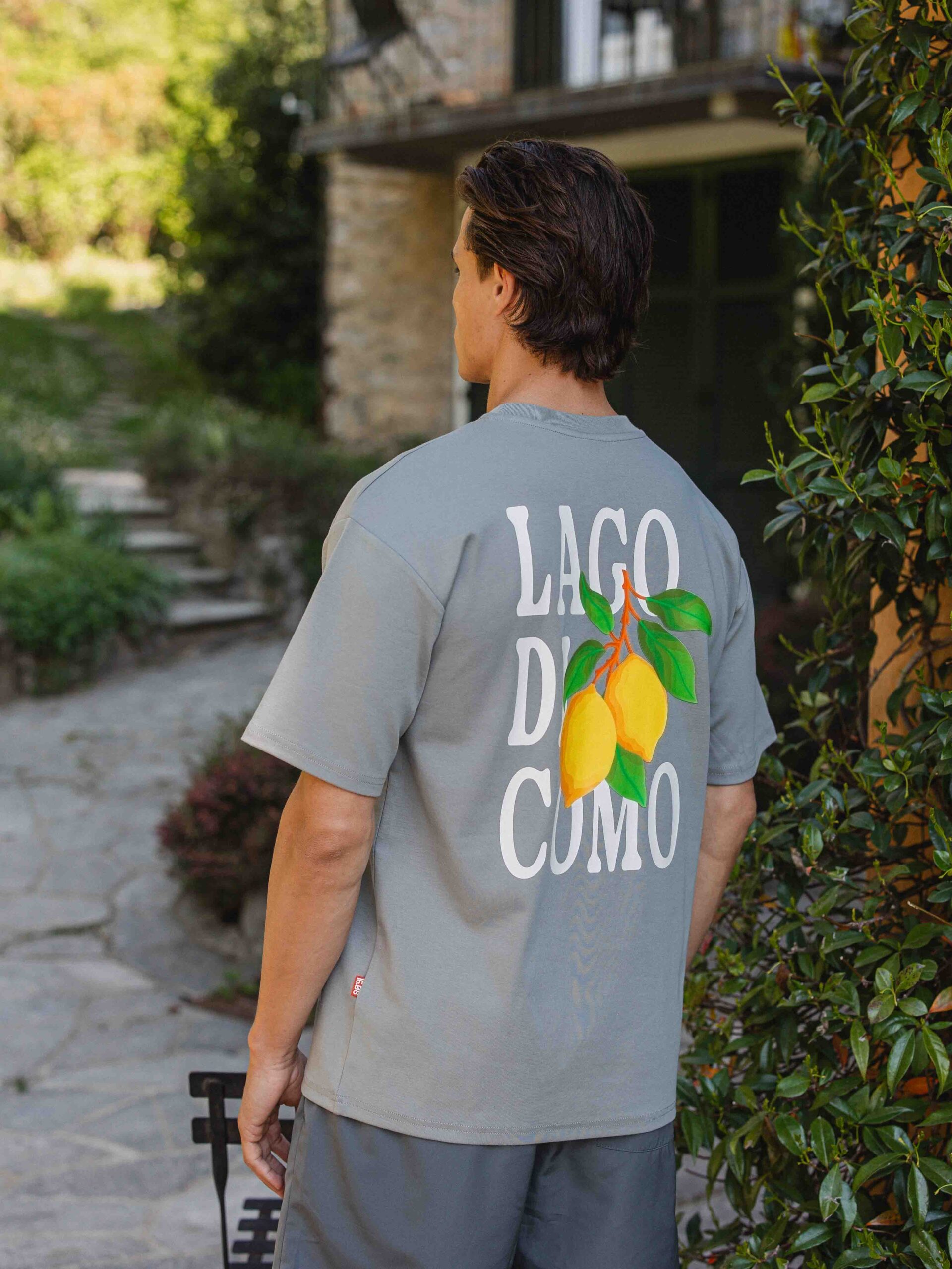 Grey Lago Di Como Oversized T-shirt 1608 WEAR