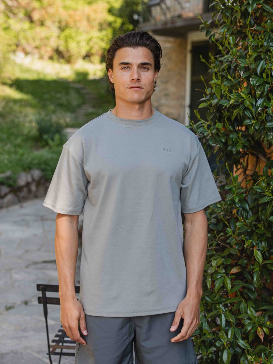 Grey Lago Di Como Oversized T-shirt