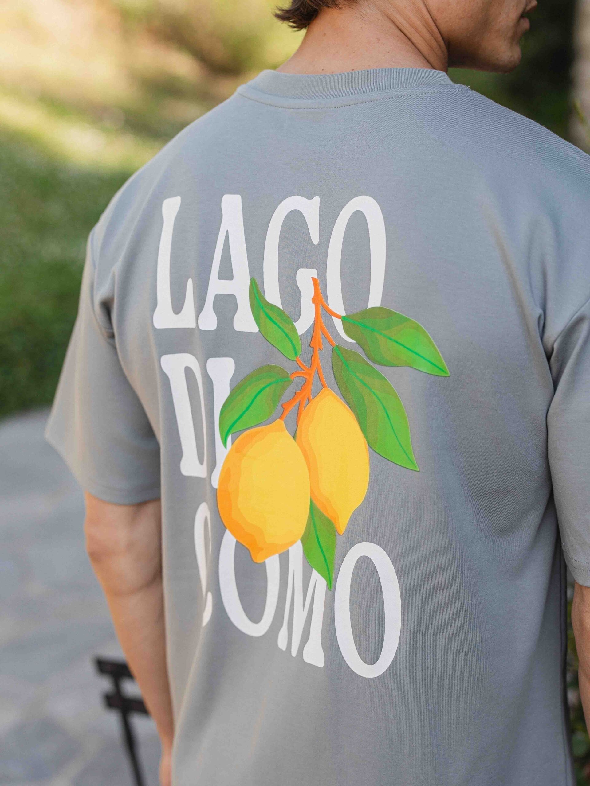 Grey Lago Di Como Oversized T-shirt 1608 WEAR