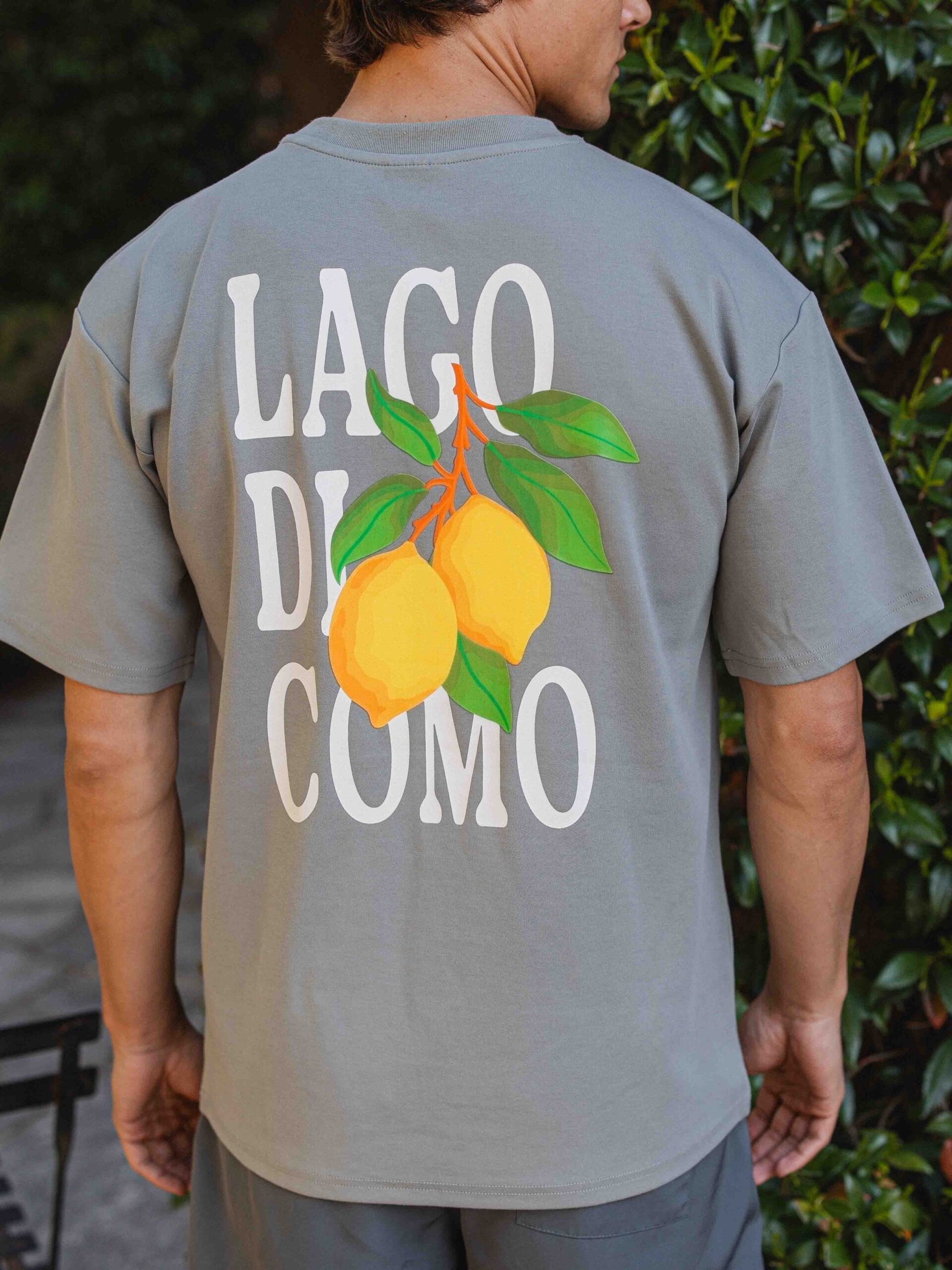 Grey Lago Di Como Oversized T-shirt 1608 WEAR