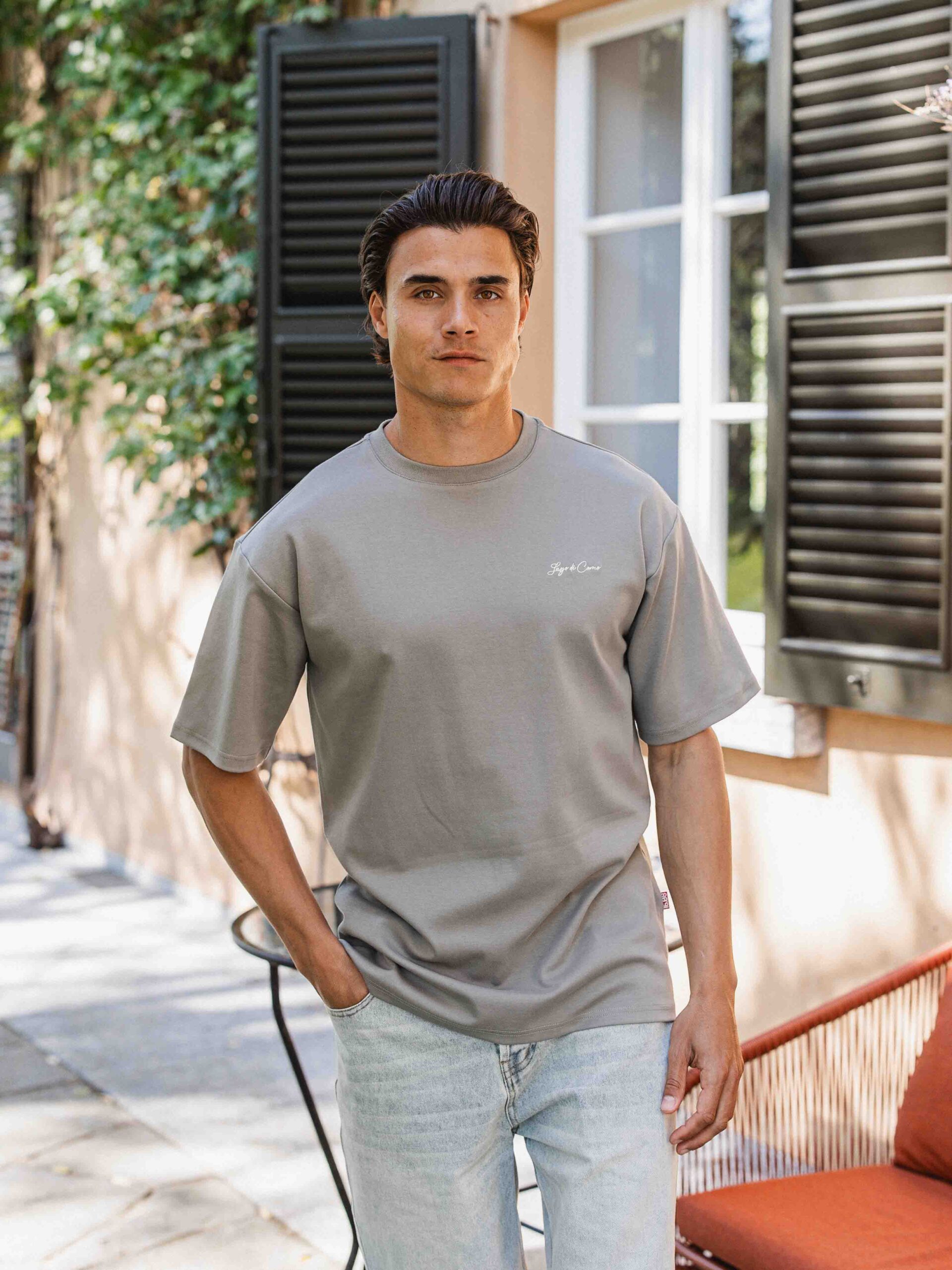 Grey Bruchetta Oversized T-shirt 1608 WEAR