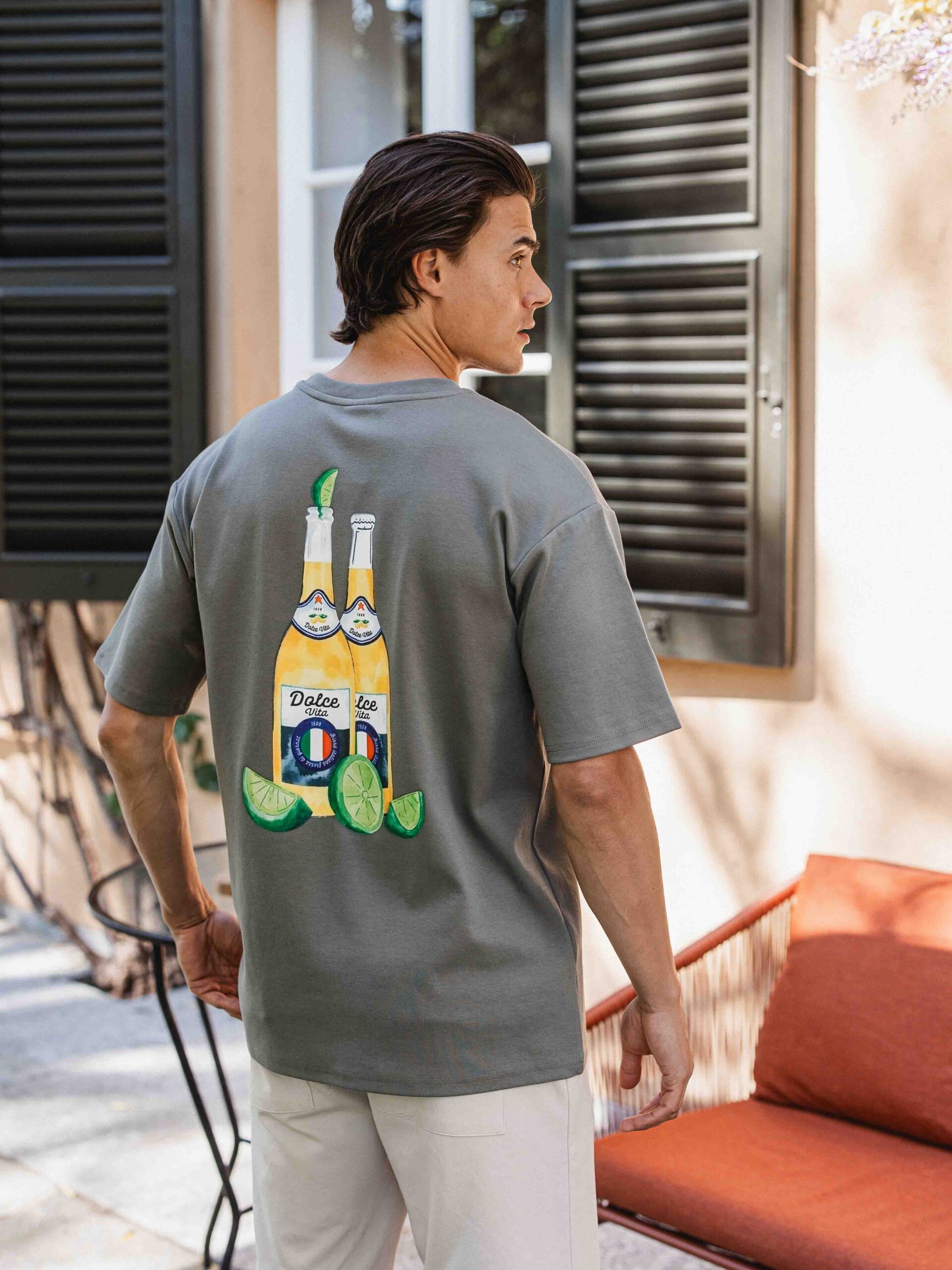 Green Birra Oversized T-shirt 1608 WEAR