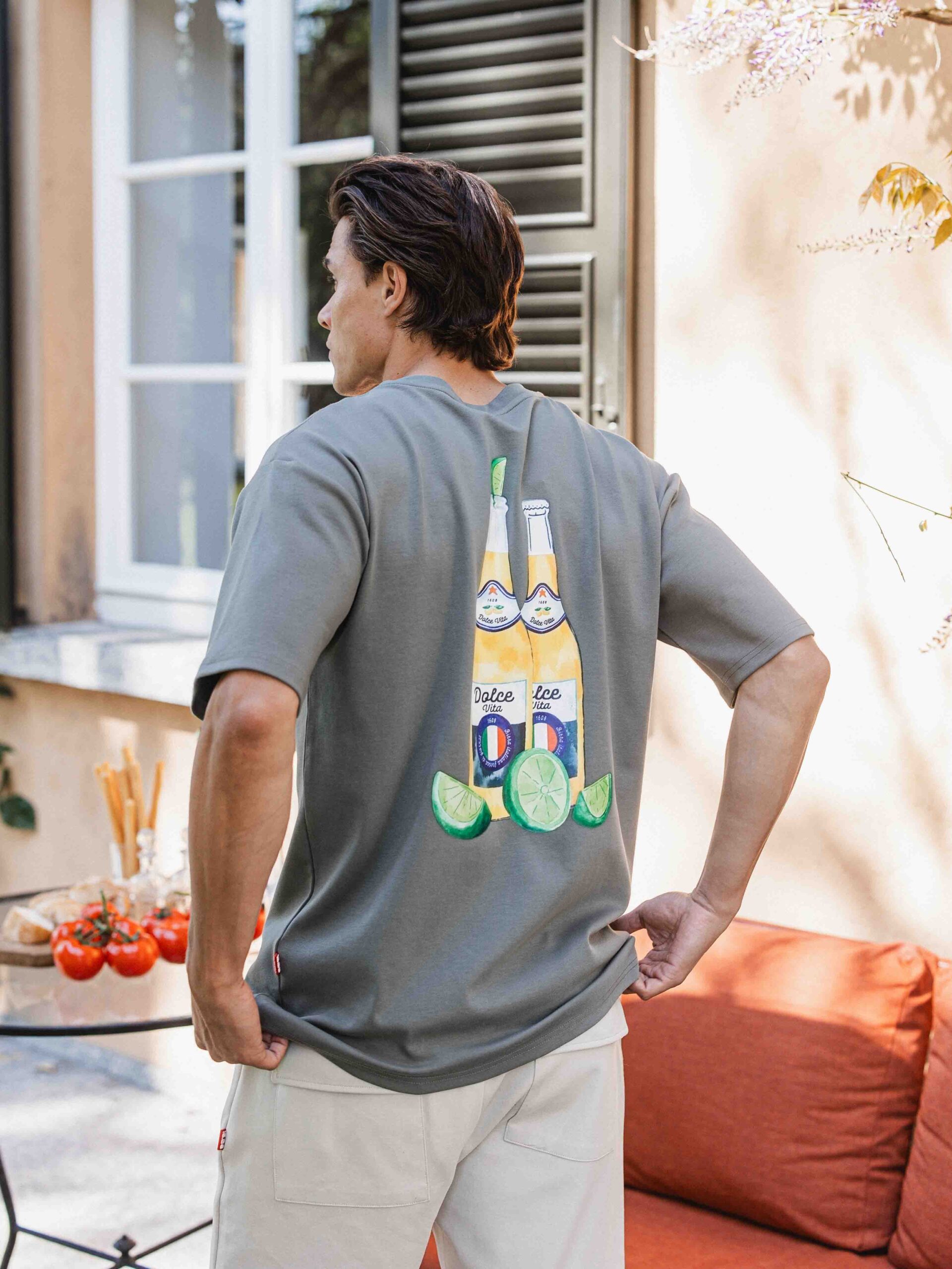 Green Birra Oversized T-shirt 1608 WEAR