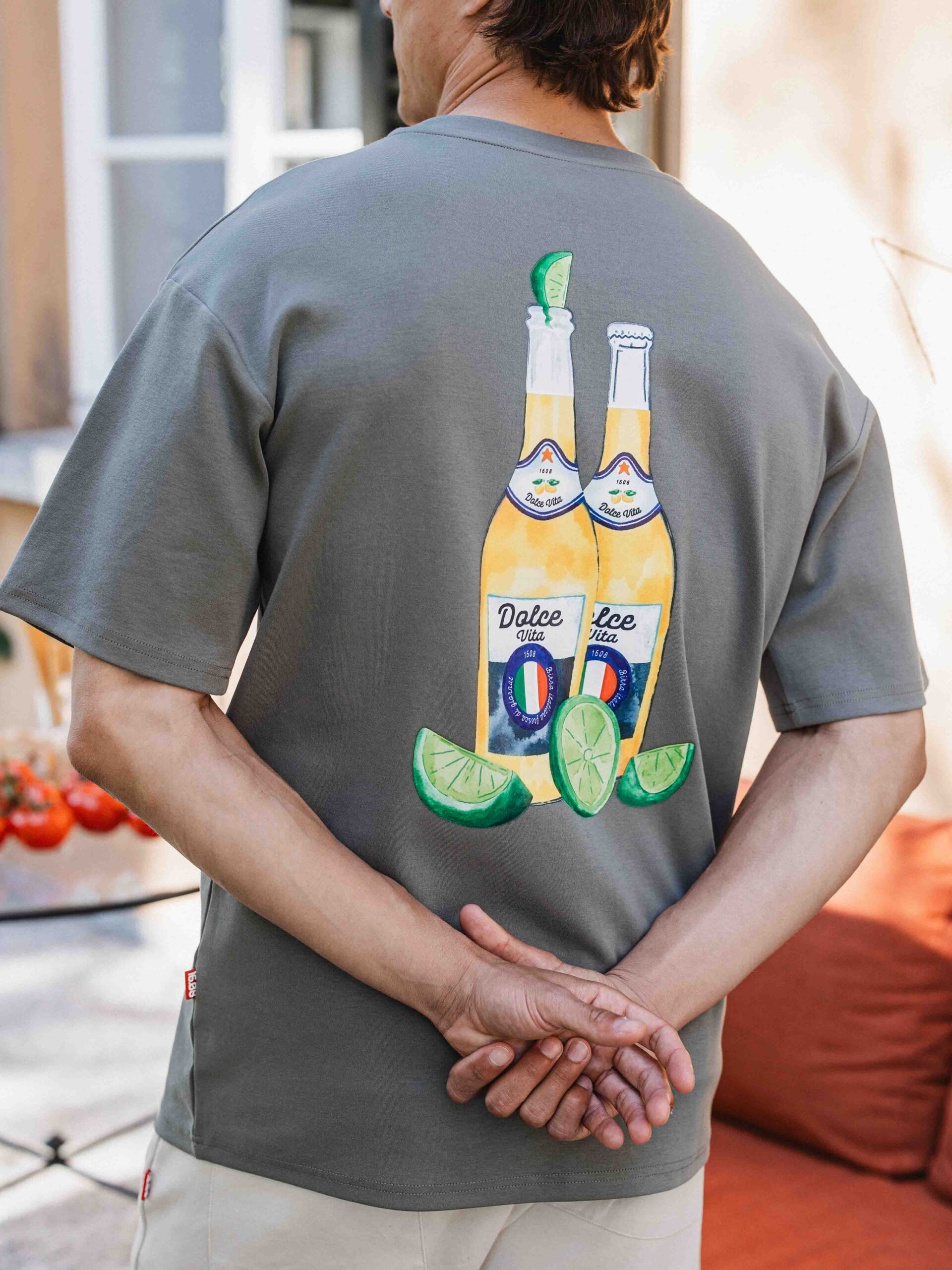 Green Birra Oversized T-shirt 1608 WEAR