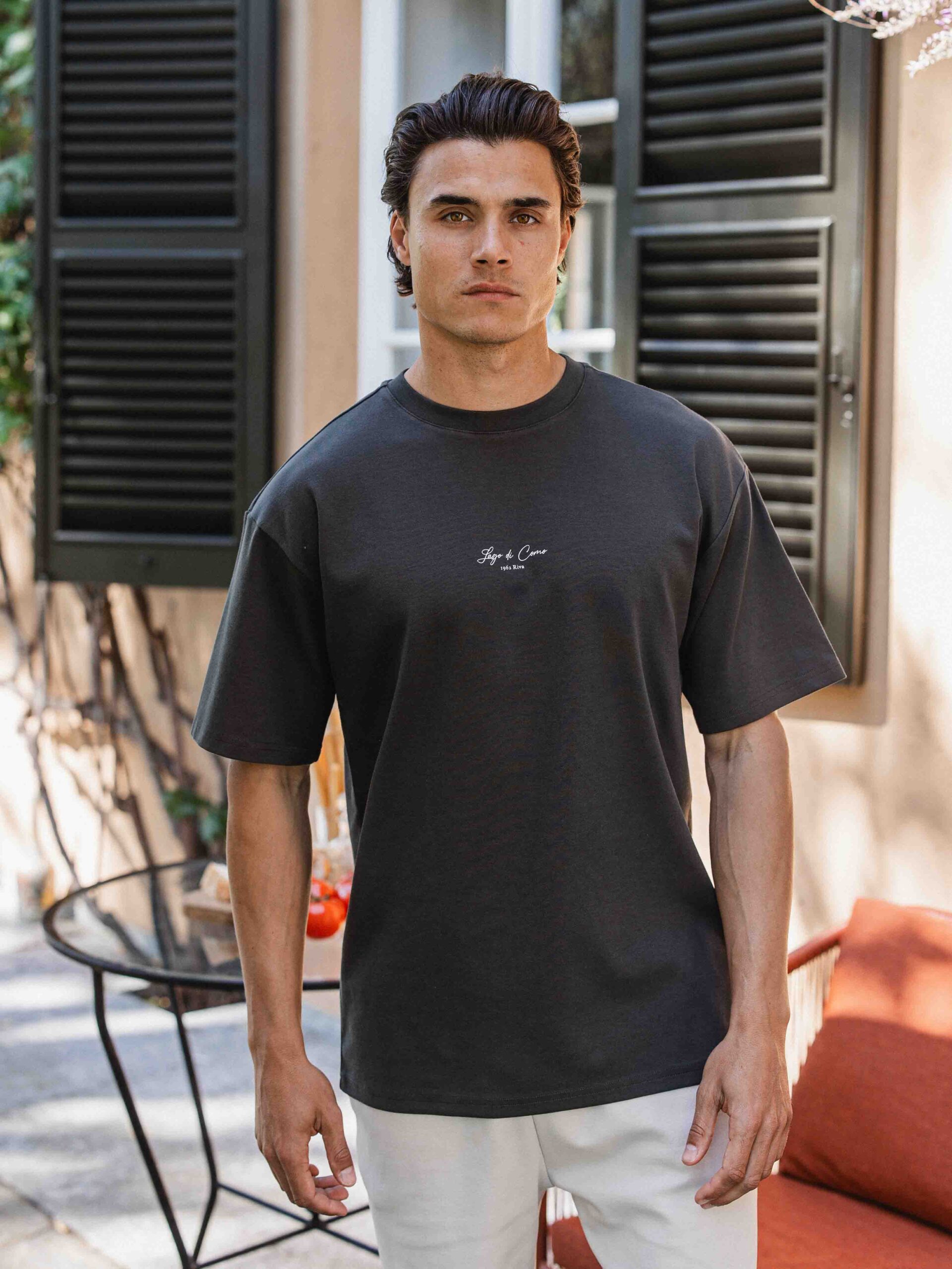 Off Black Riva Oversized T-shirt 1608 WEAR