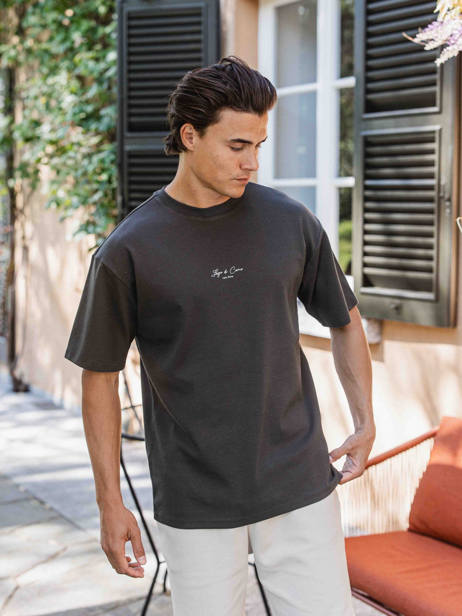 Off Black Riva Oversized T-shirt 1608 WEAR