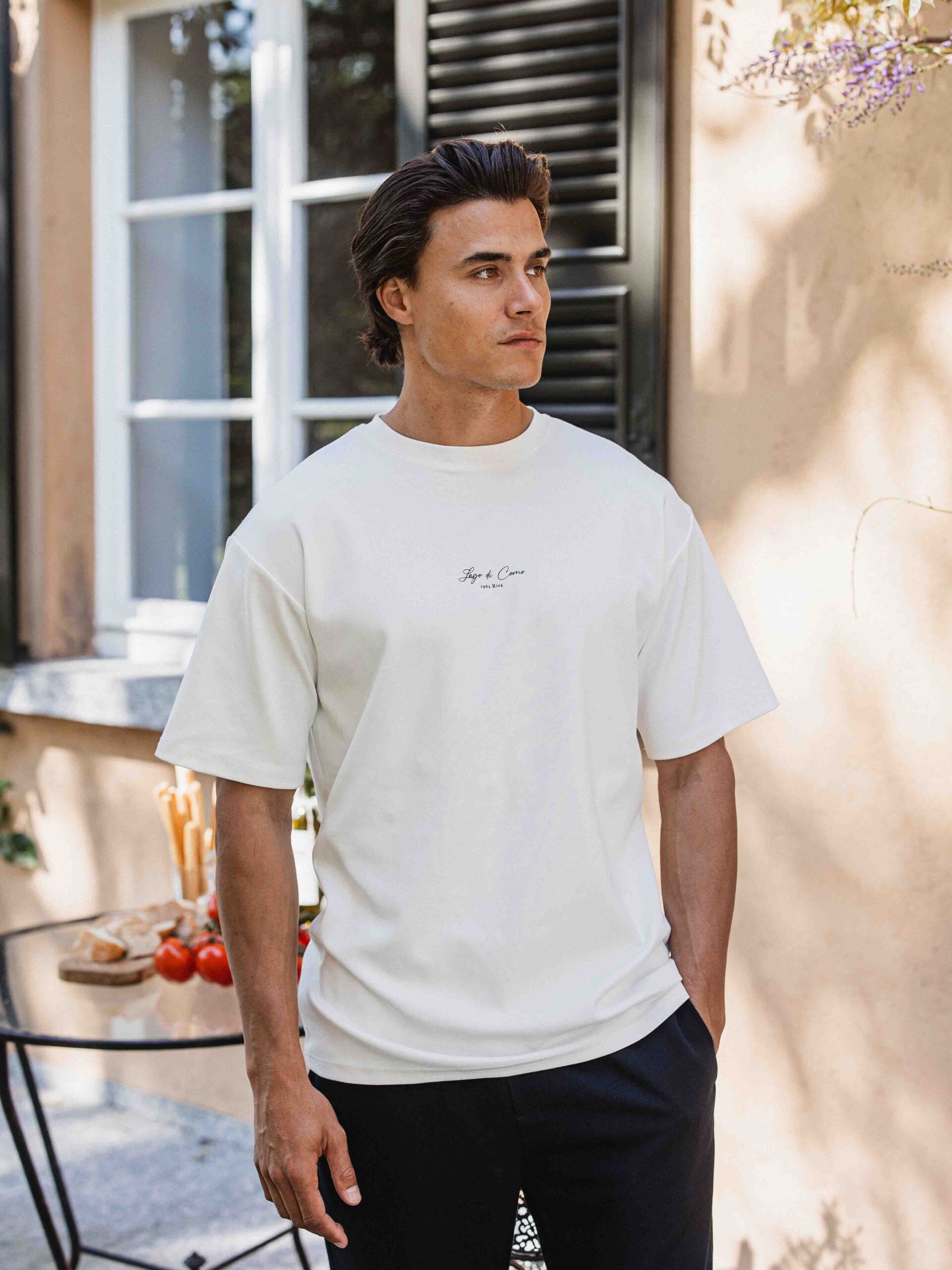 White Riva Oversized T-shirt 1608 WEAR