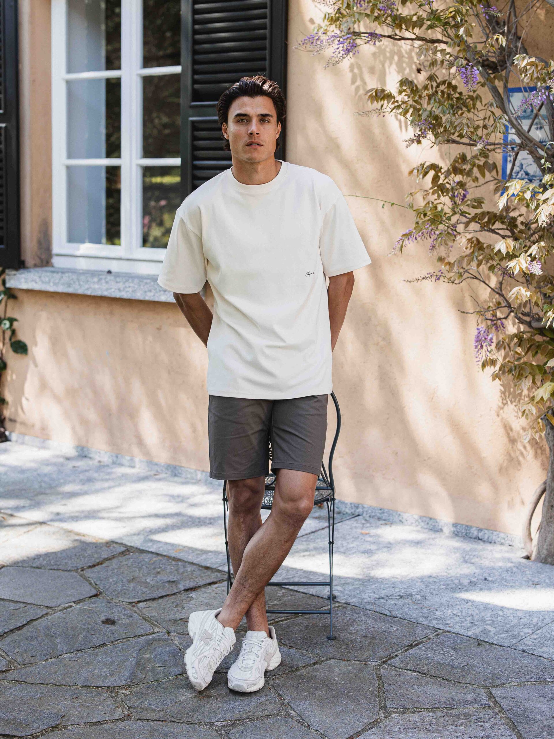 Beige Limone Oversized T-shirt 1608 WEAR