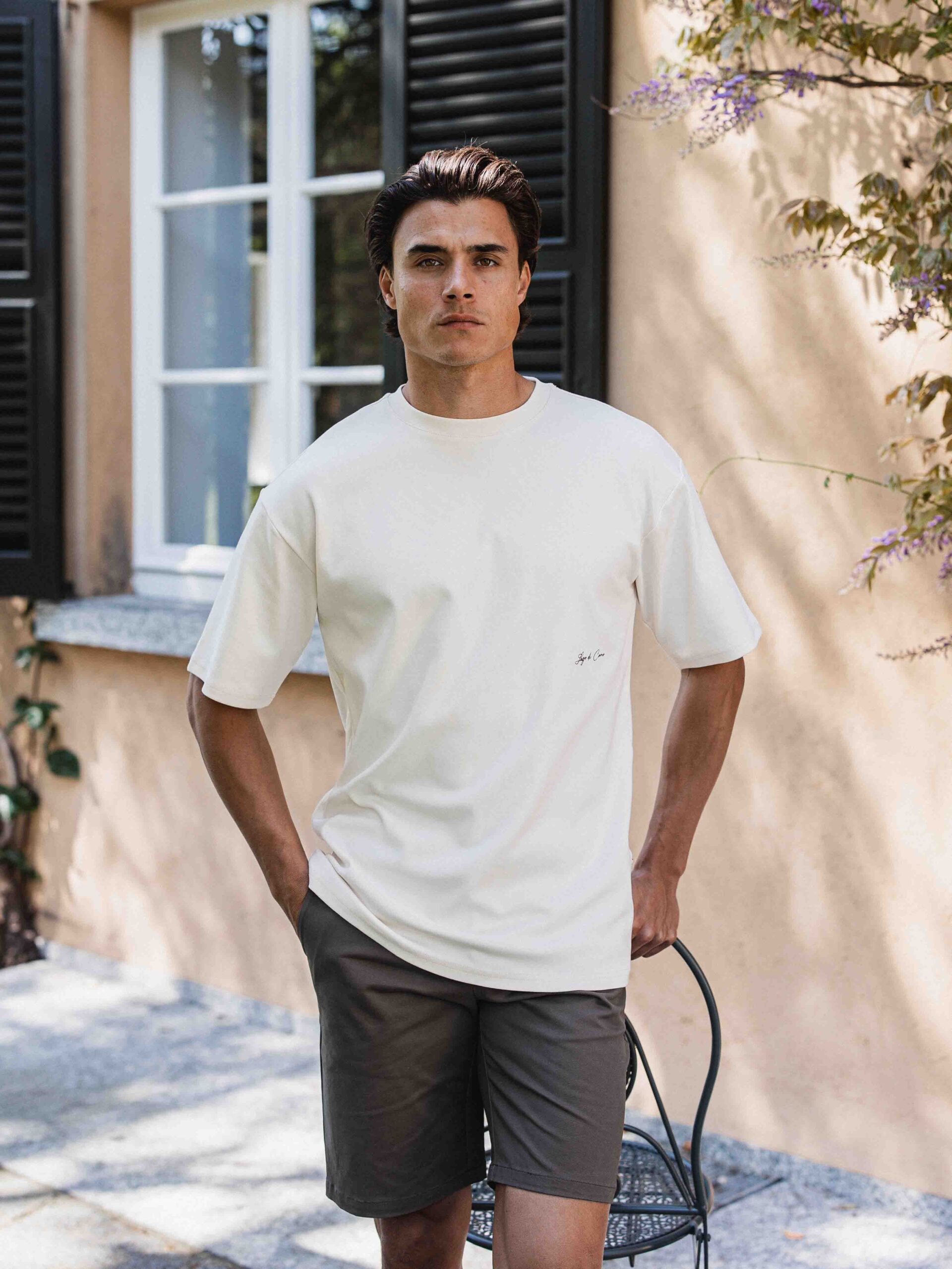 Beige Limone Oversized T-shirt 1608 WEAR