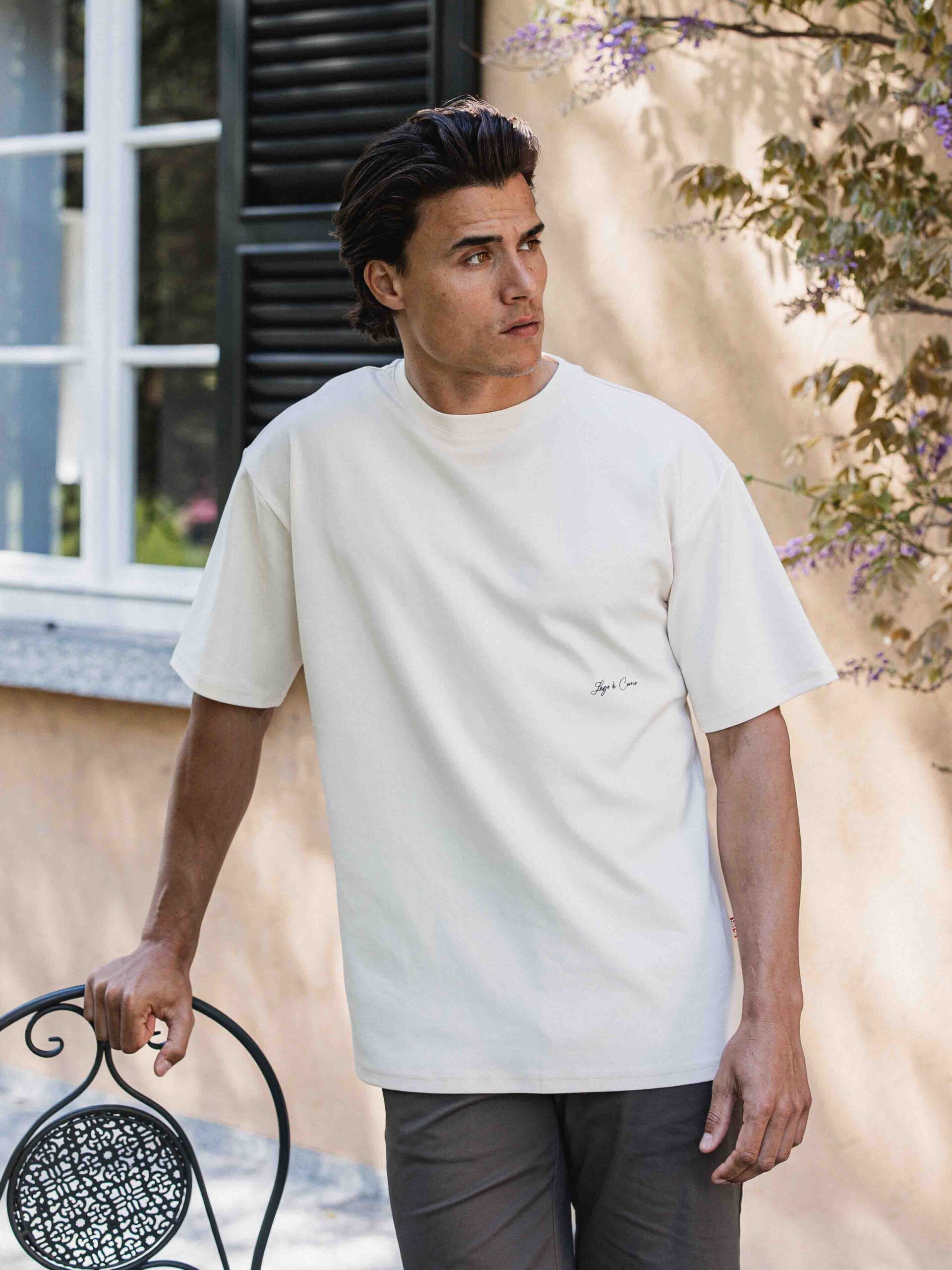 Beige Limone Oversized T-shirt 1608 WEAR