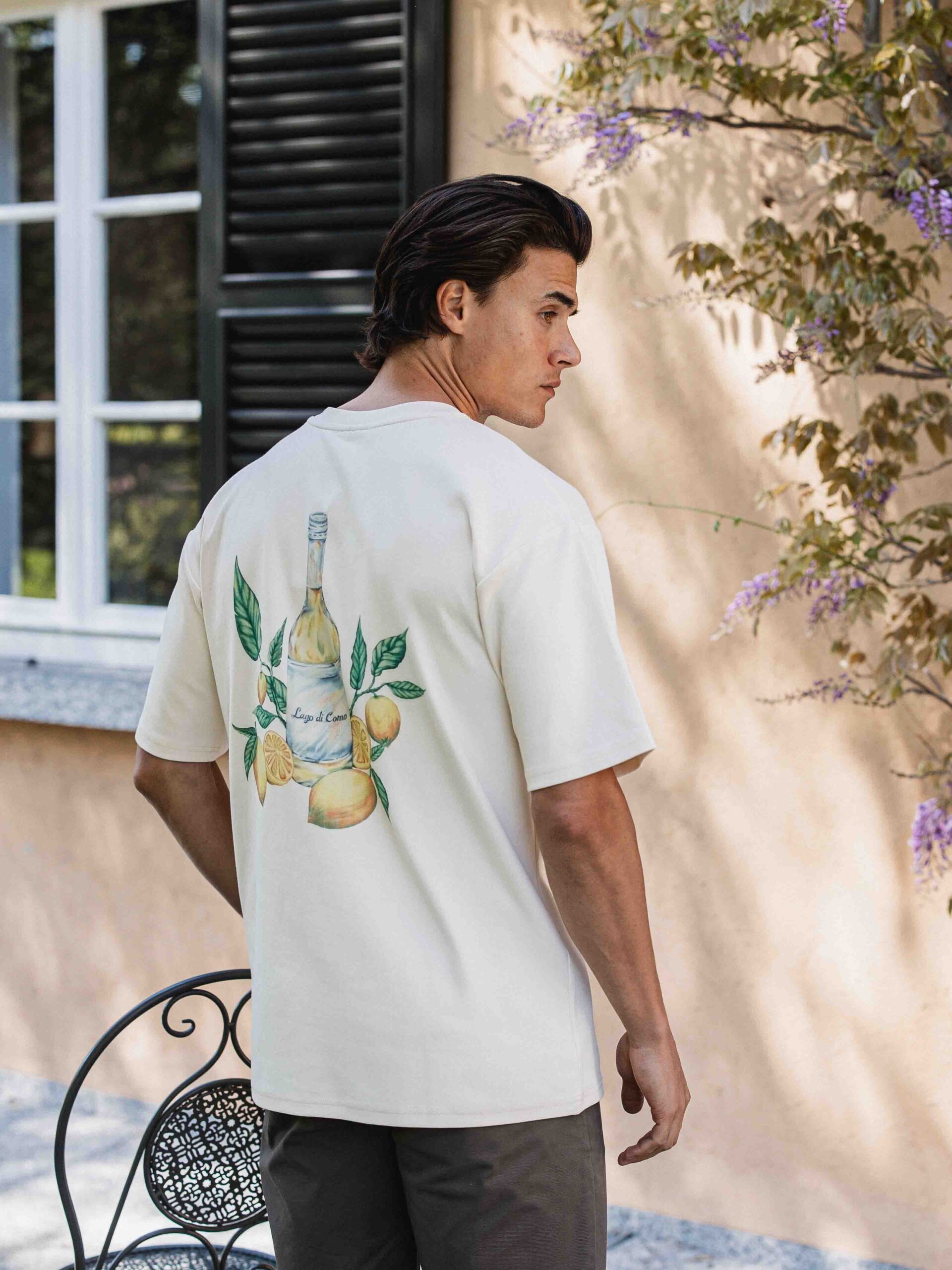Beige Limone Oversized T-shirt 1608 WEAR
