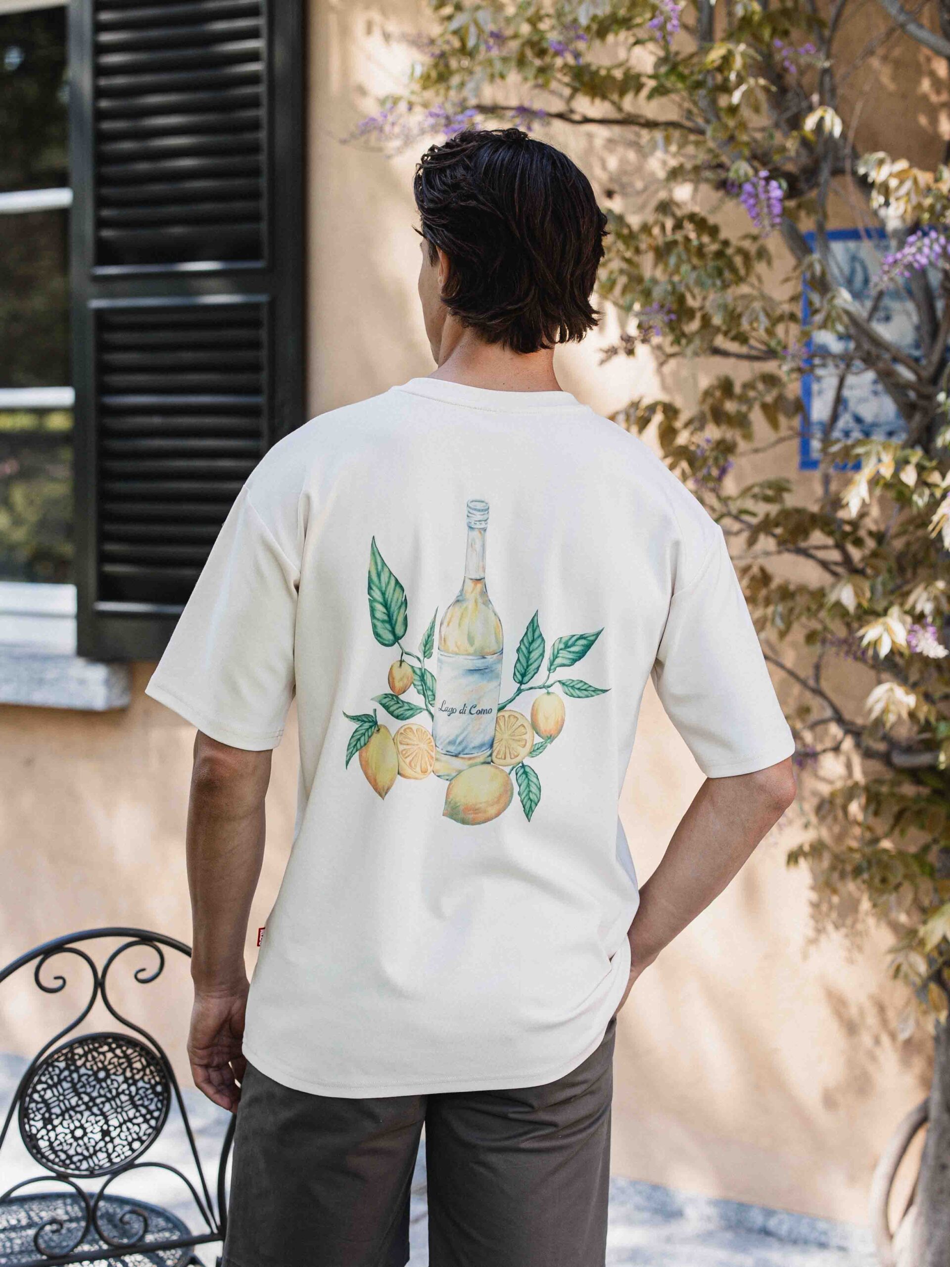 Beige Limone Oversized T-shirt 1608 WEAR