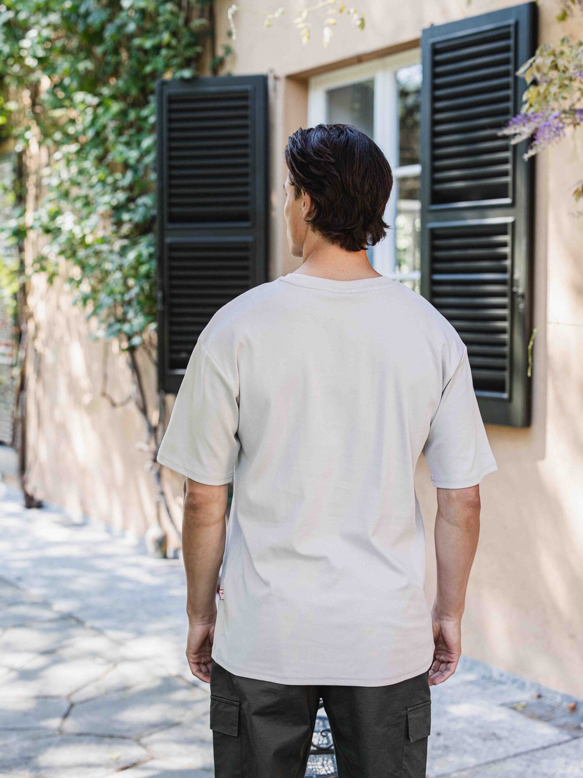 Taupe Lemon Oversized T-shirt 1608 WEAR