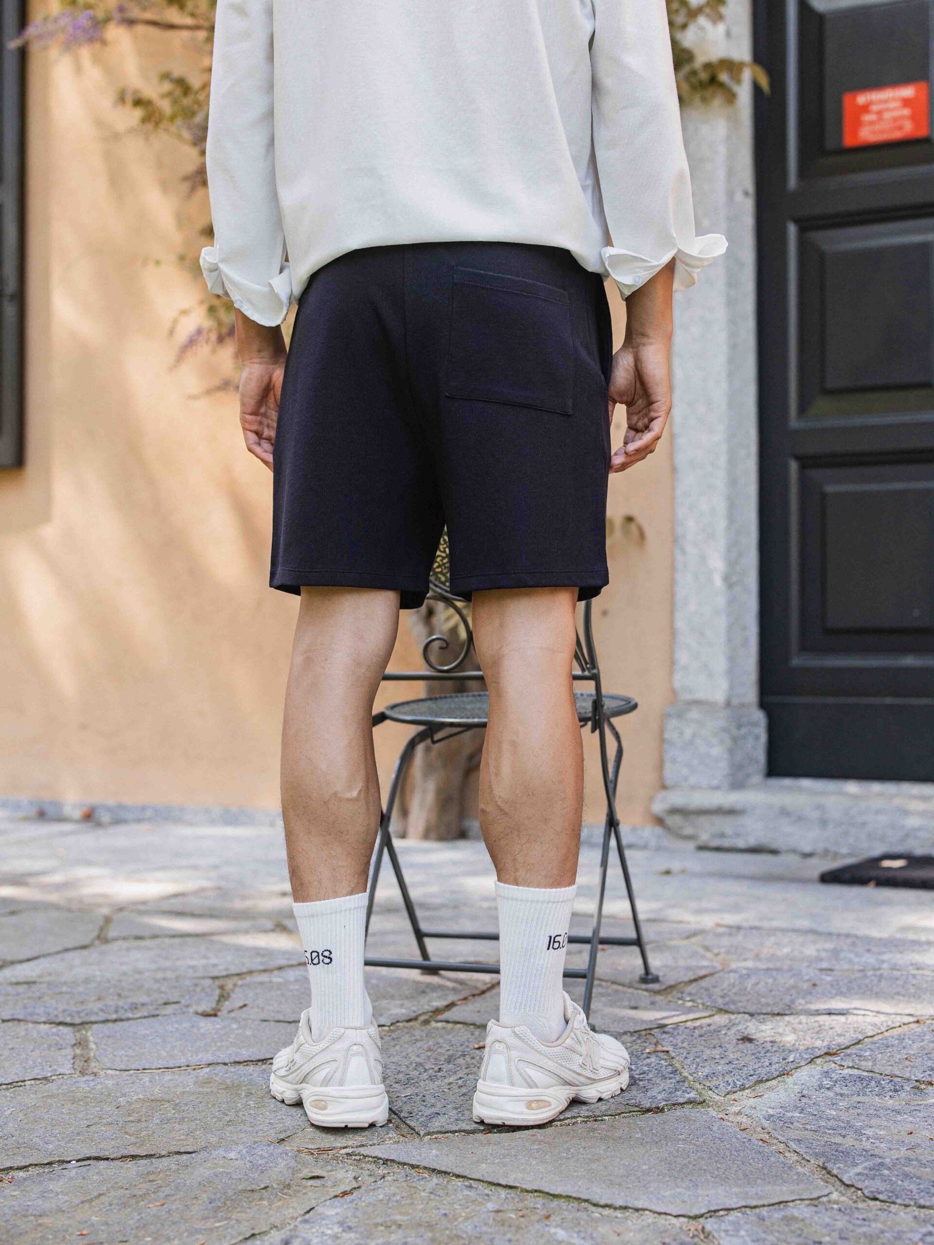 Navy Knit Short 1608 WEAR