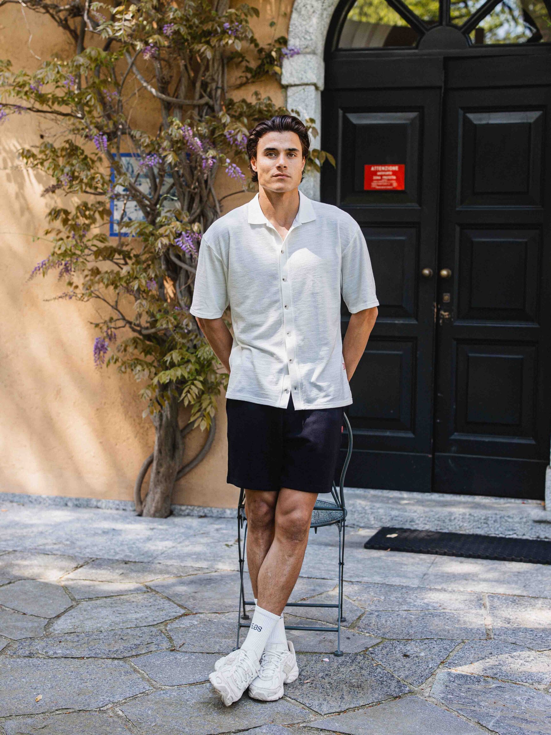 Navy Knit Short 1608 WEAR
