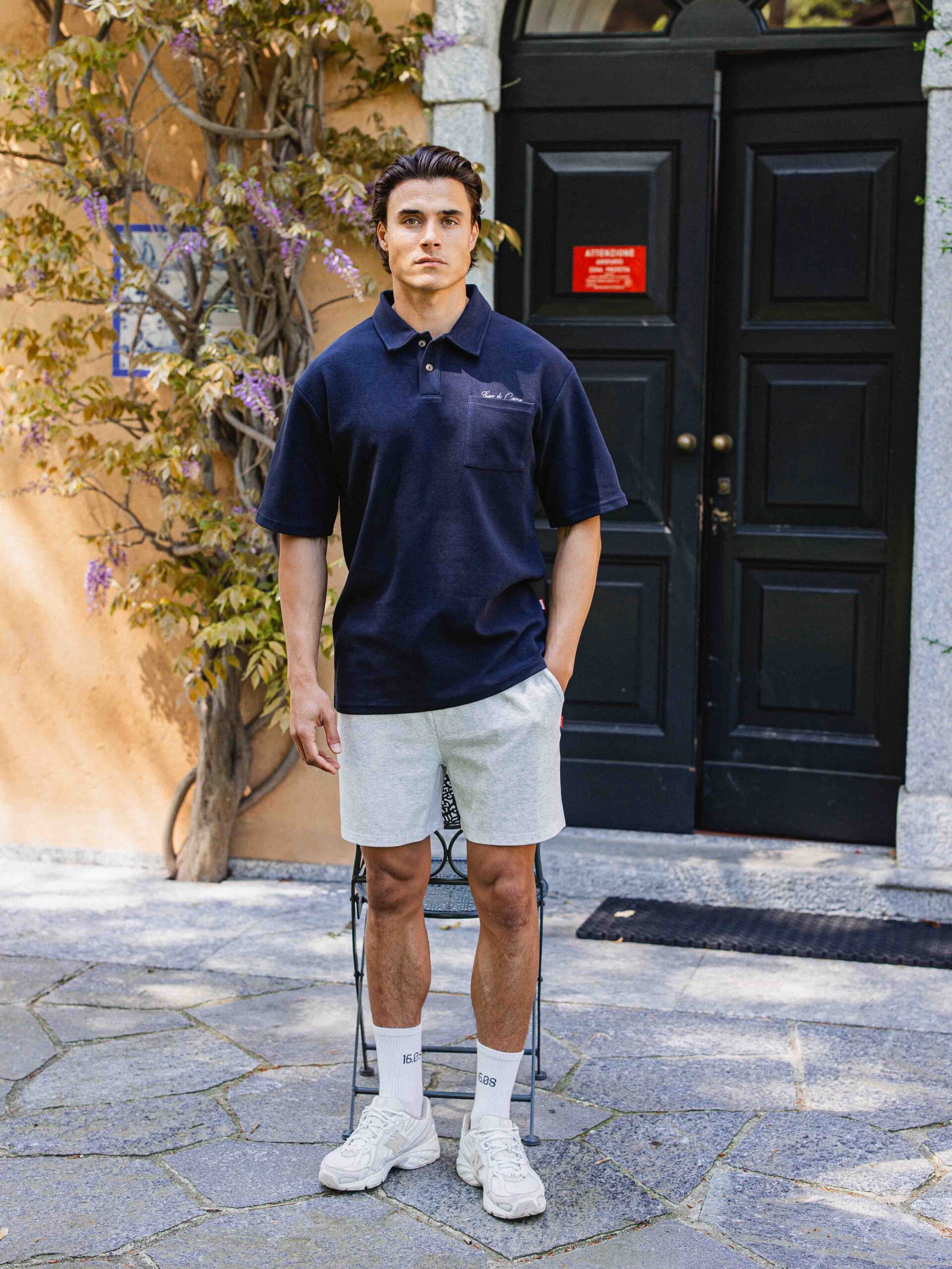 Navy Oversized Lago Poloshirt 1608 WEAR