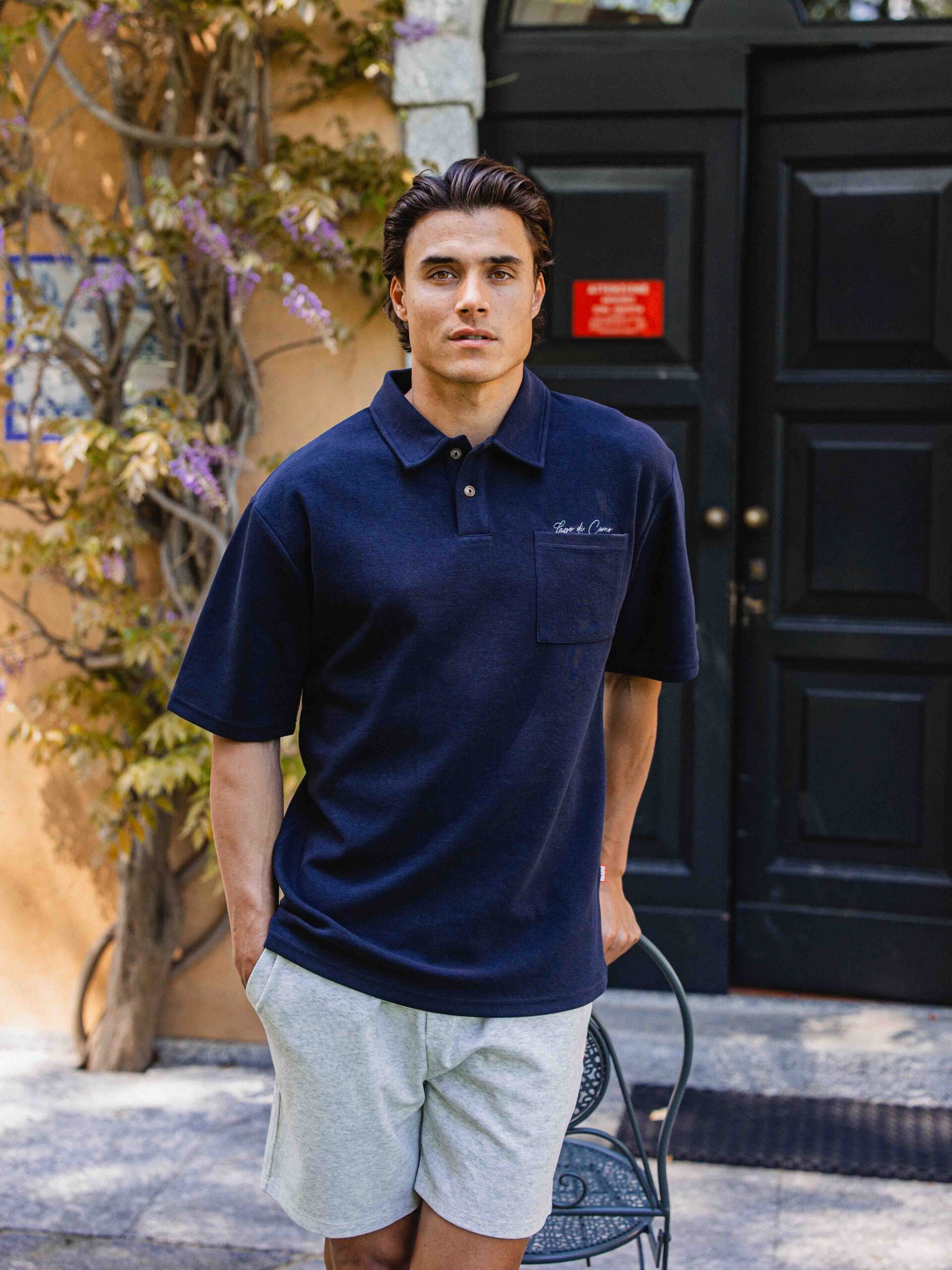 Navy Oversized Lago Poloshirt 1608 WEAR