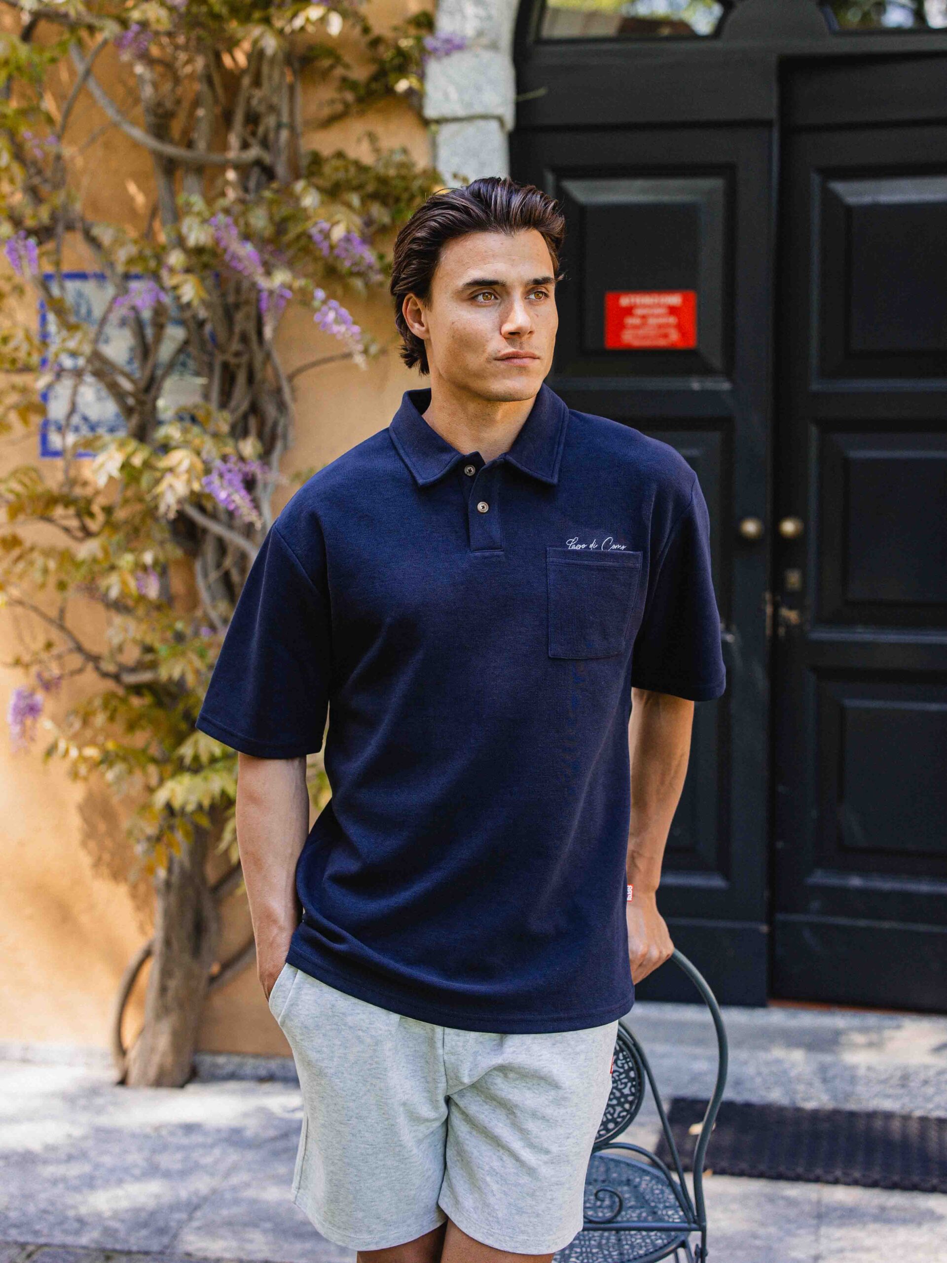 Navy Oversized Lago Poloshirt 1608 WEAR