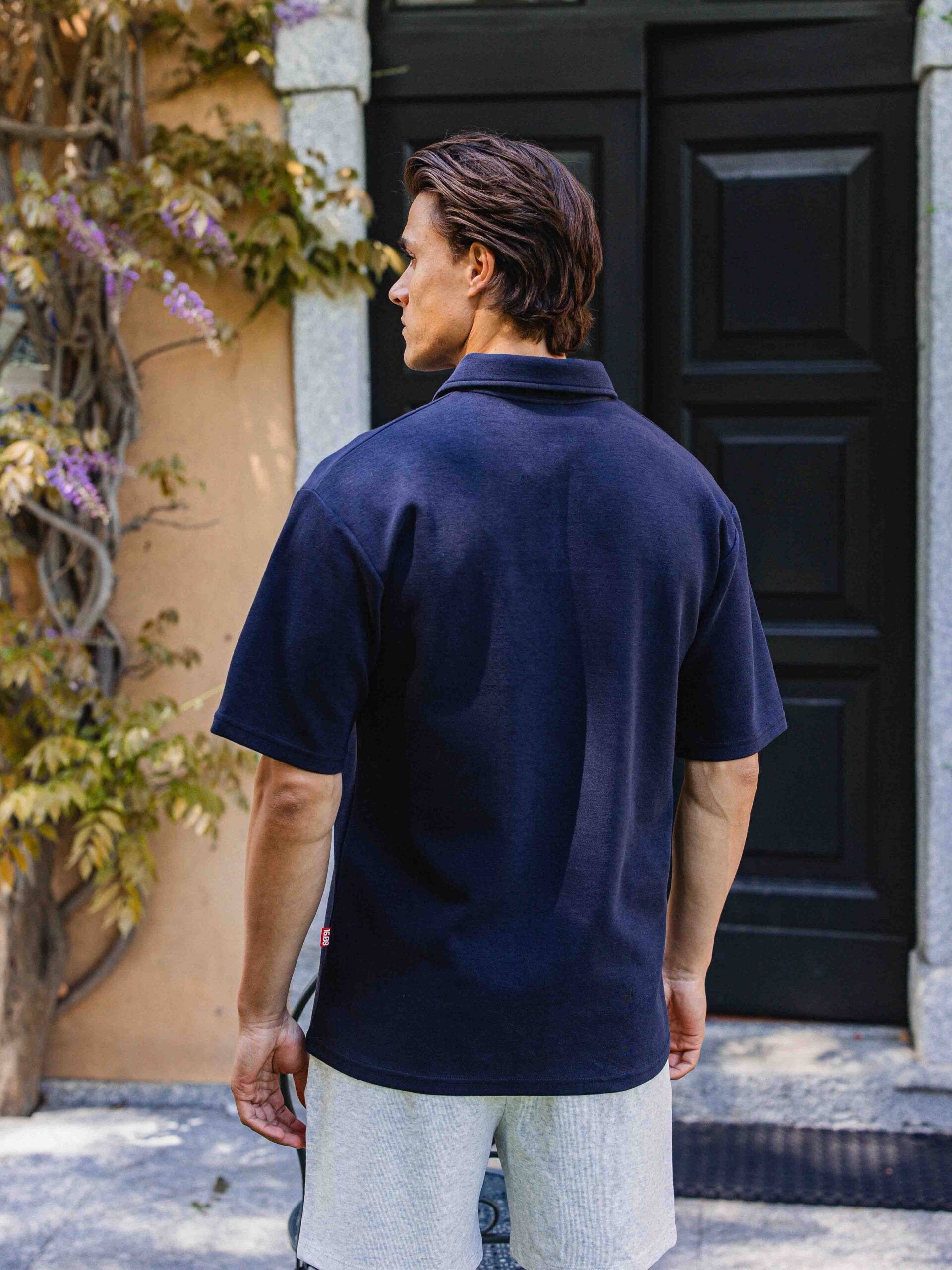 Navy Oversized Lago Poloshirt 1608 WEAR