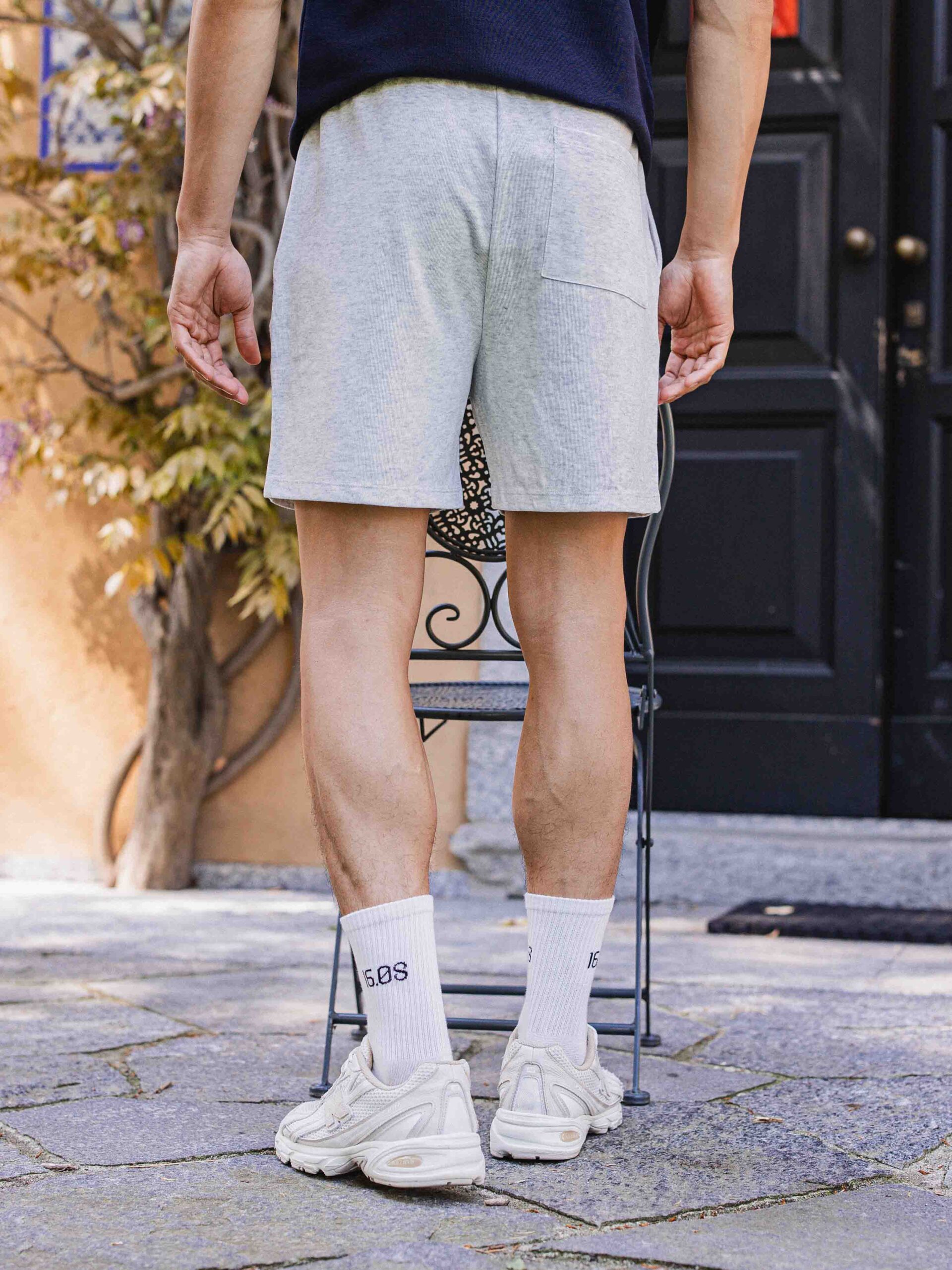Light Grey Knit Short 1608 WEAR