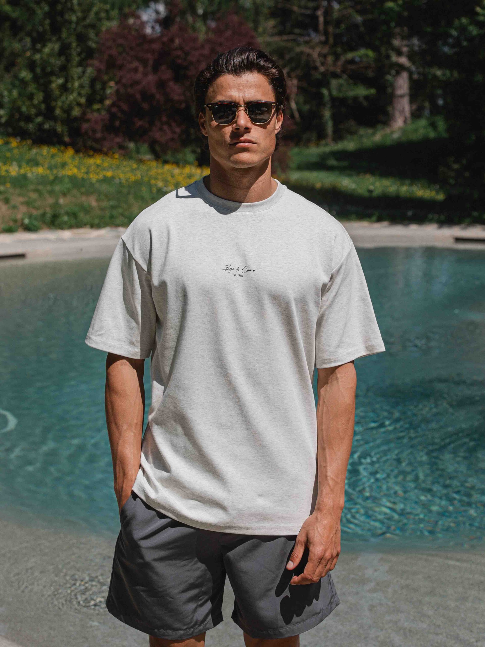 Warm Grey Riva Oversized T-shirt 1608 WEAR