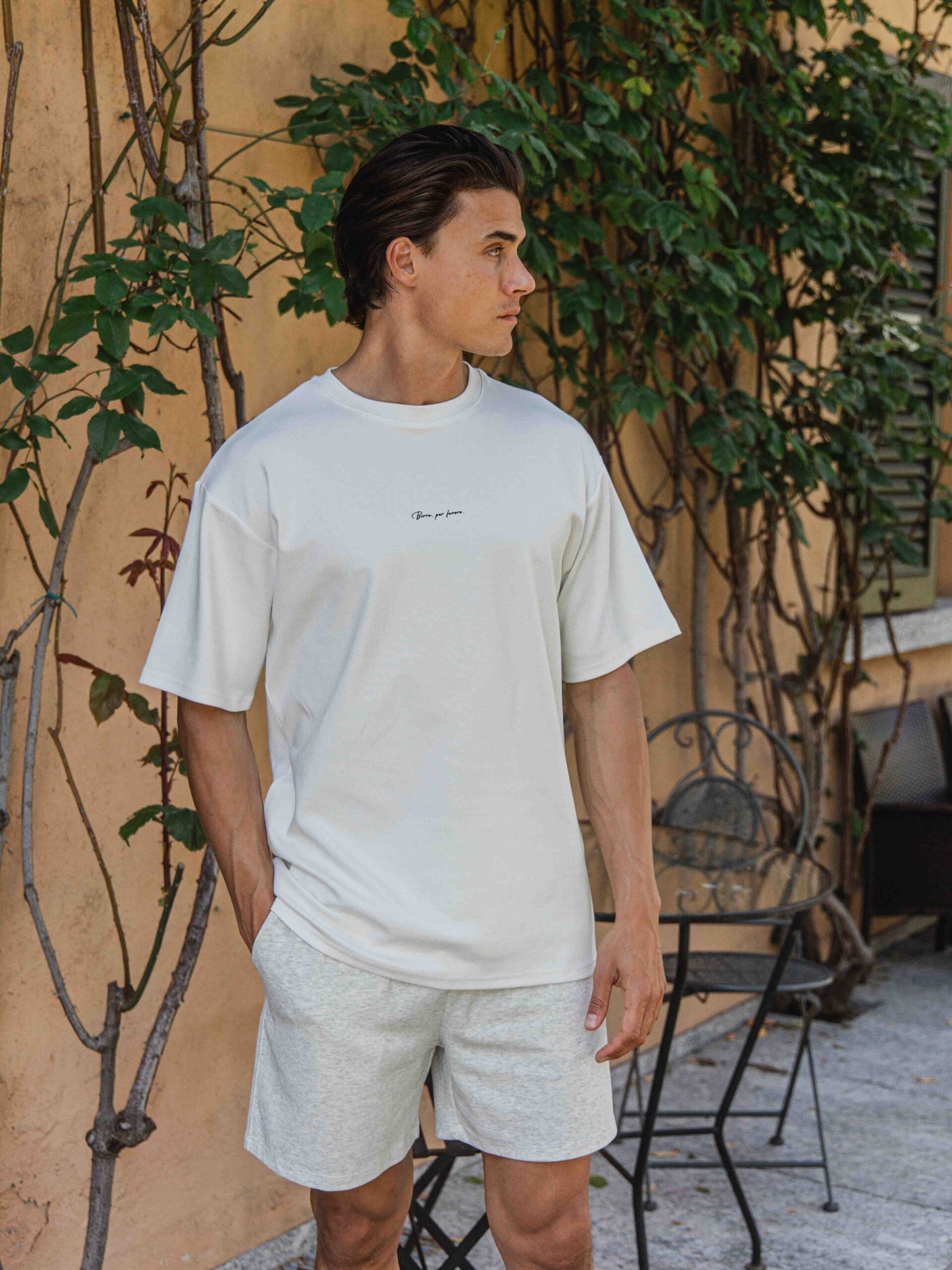 White Birra Oversized T-shirt 1608 WEAR