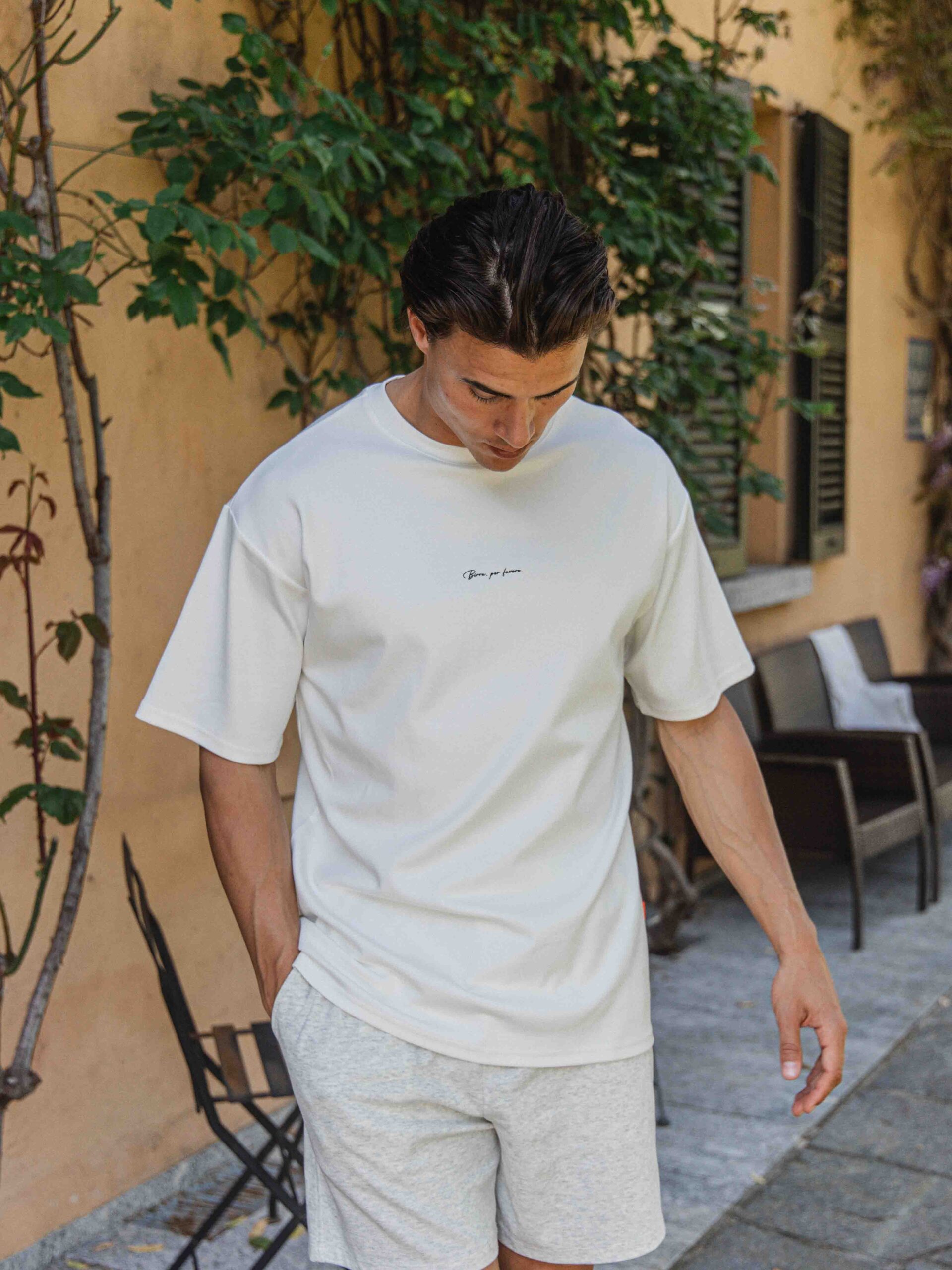 White Birra Oversized T-shirt 1608 WEAR