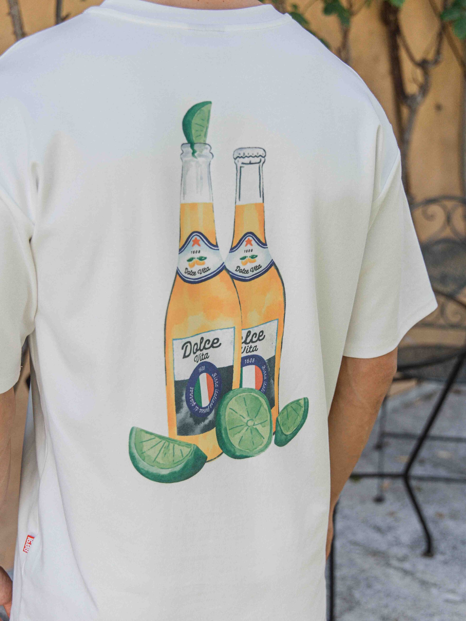 White Birra Oversized T-shirt 1608 WEAR