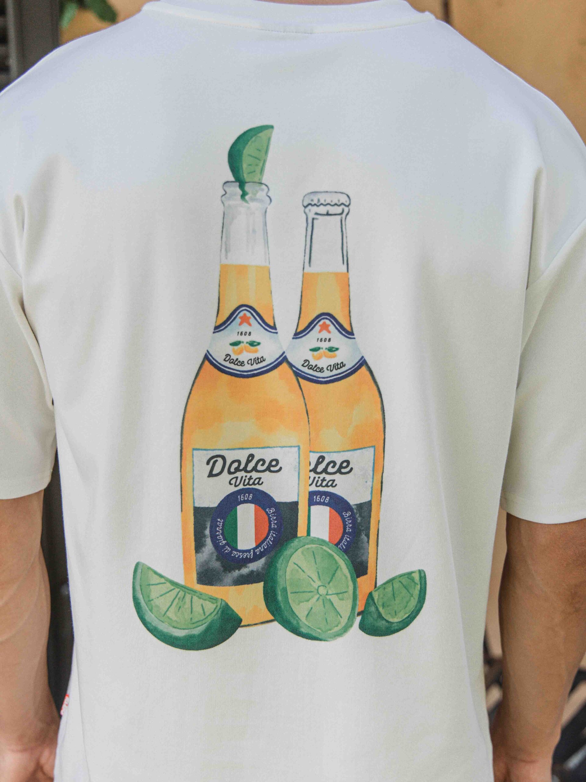 White Birra Oversized T-shirt 1608 WEAR