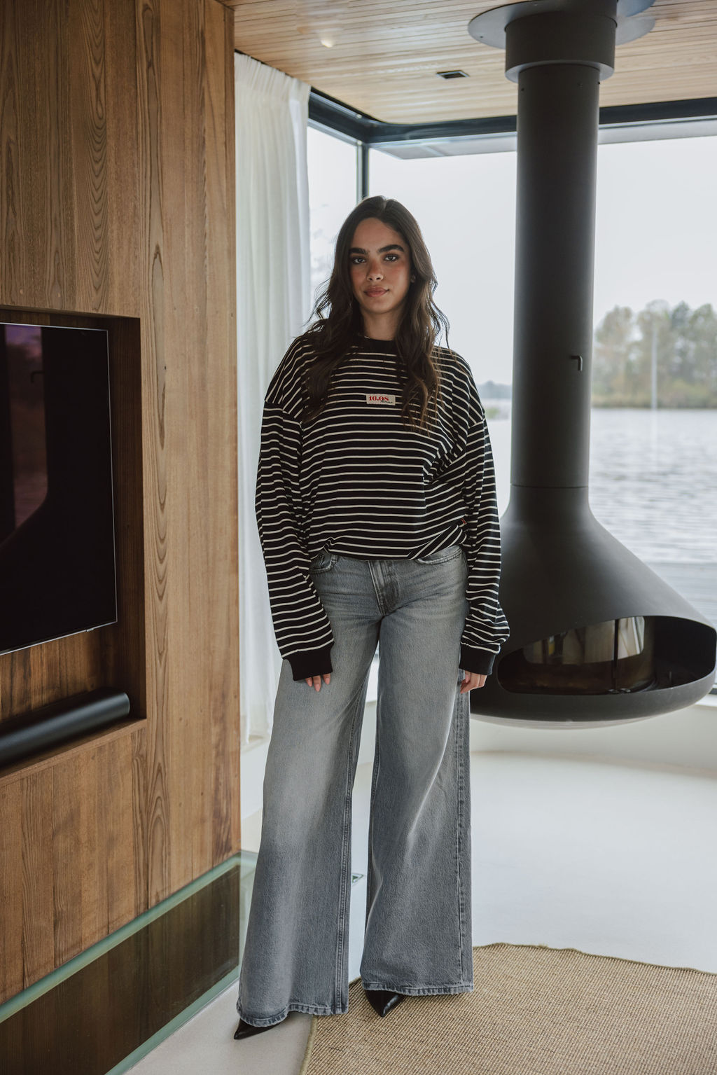 Black Stripe Longsleeve 1608 WEAR
