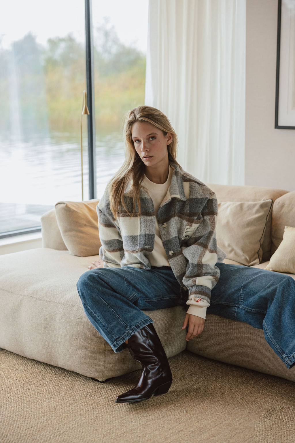Grey check Jacket 1608 WEAR