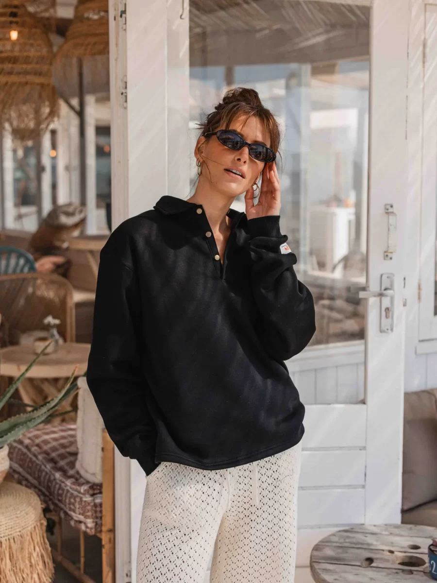 Black Polo Sweater