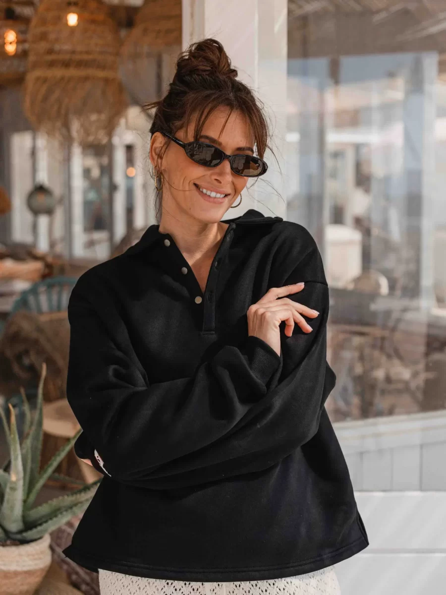 Black Polo Sweater