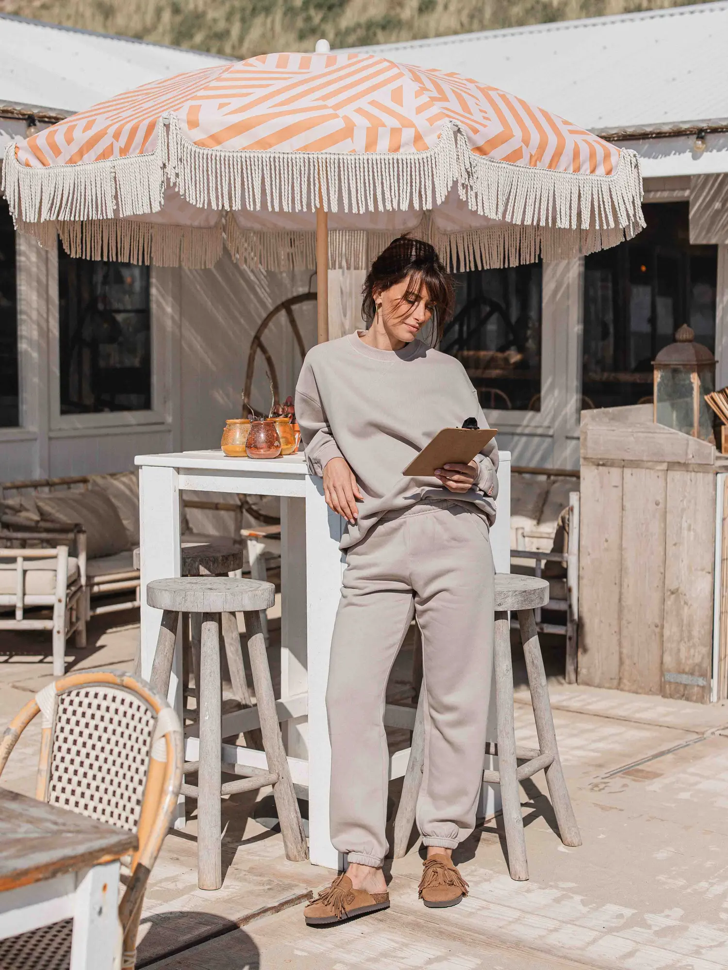 Taupe Jogging Pants 1608 WEAR