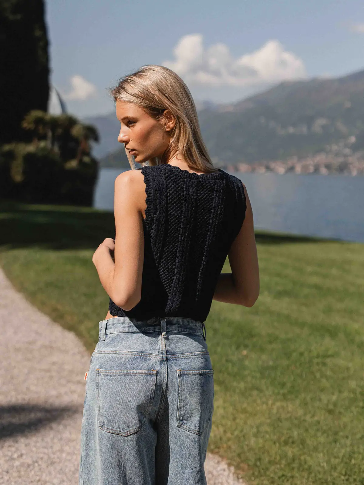 Navy Knitted Top 1608 WEAR