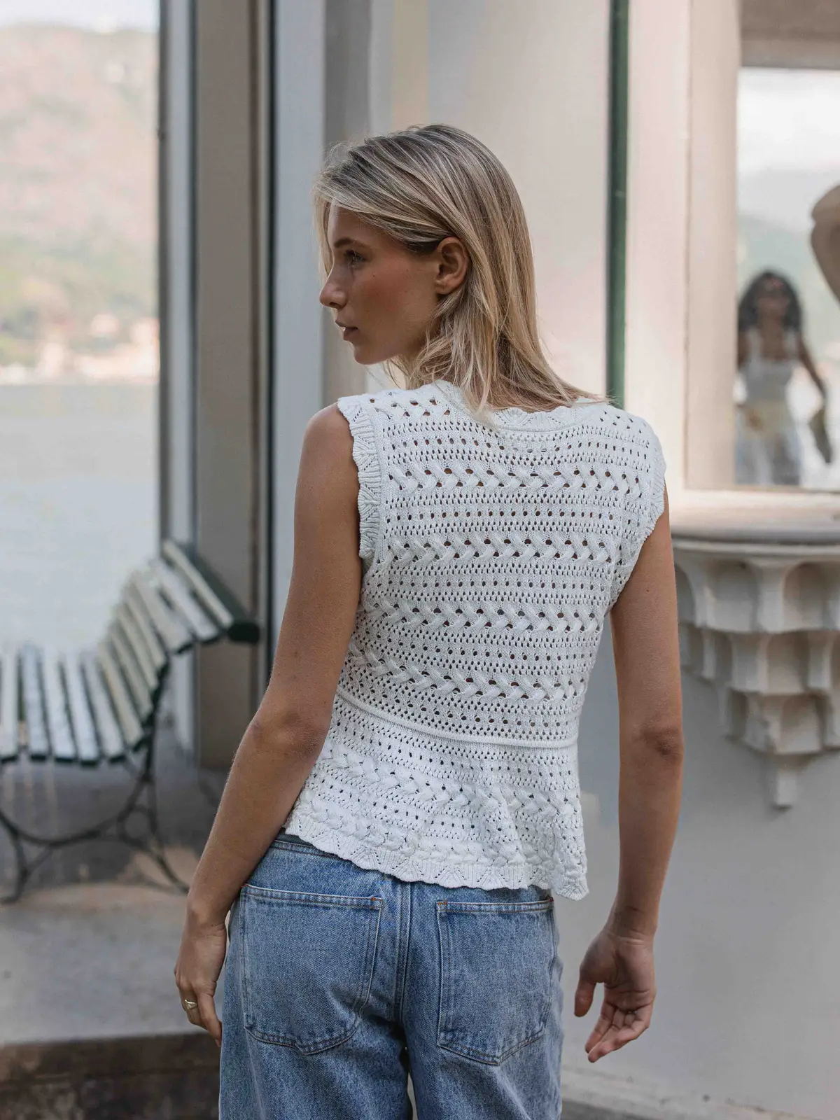 Knitted Peplum Top 1608 WEAR