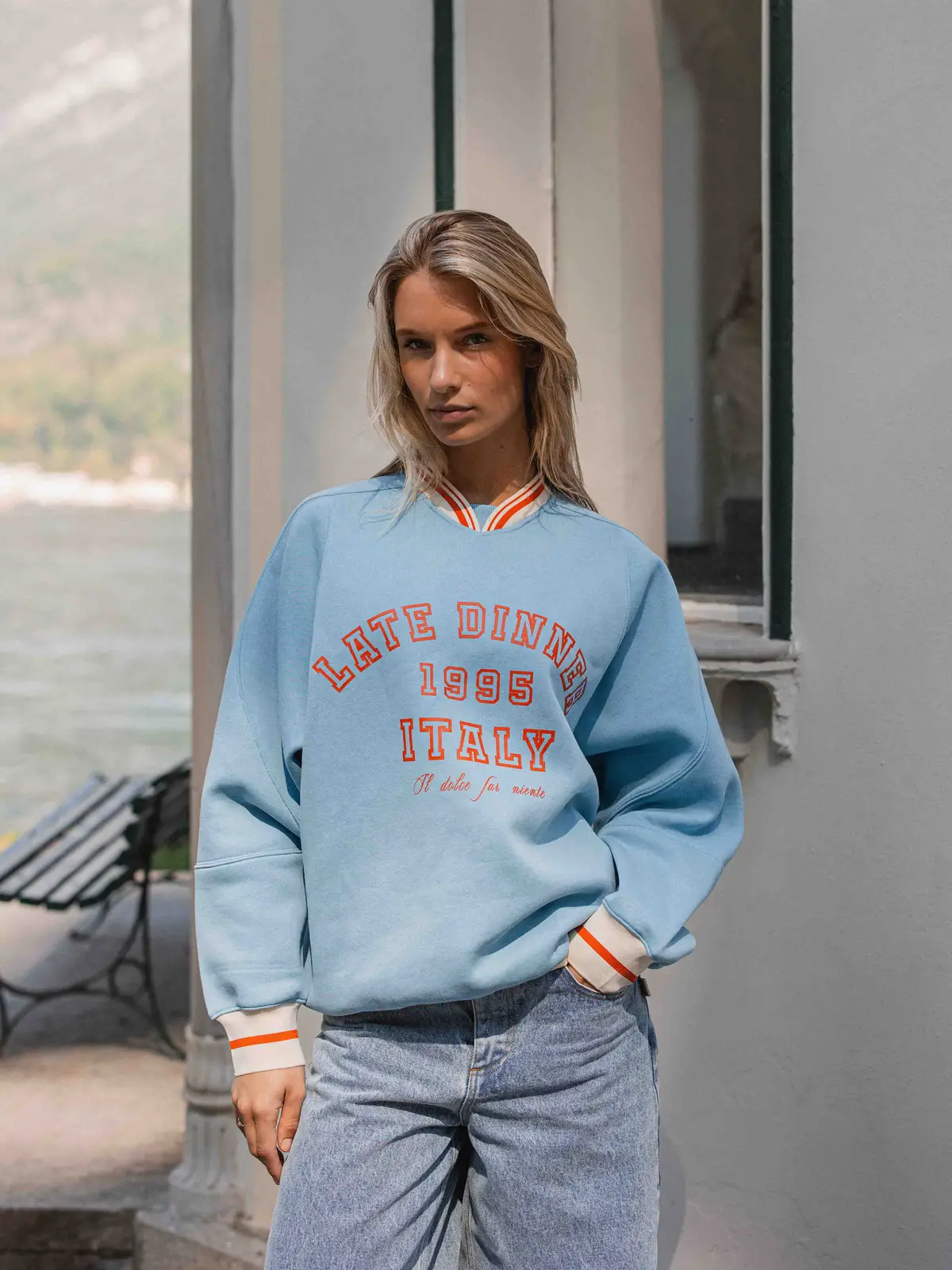 Light Blue Italy Sweater 1608 WEAR