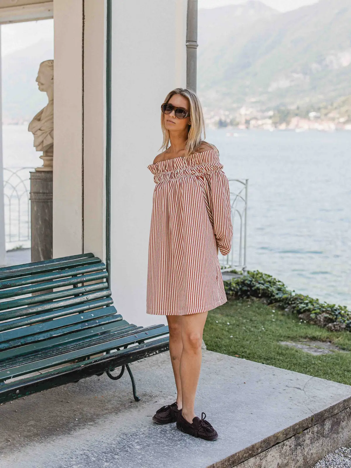 Red Stripe Dress 1608 WEAR